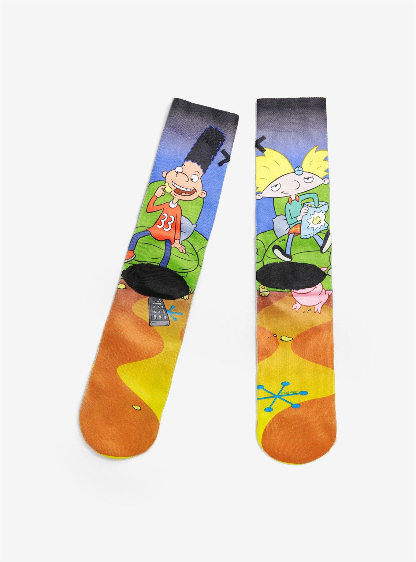Odd Sox Hey Arnold! Couch Potato Socks, , alternate