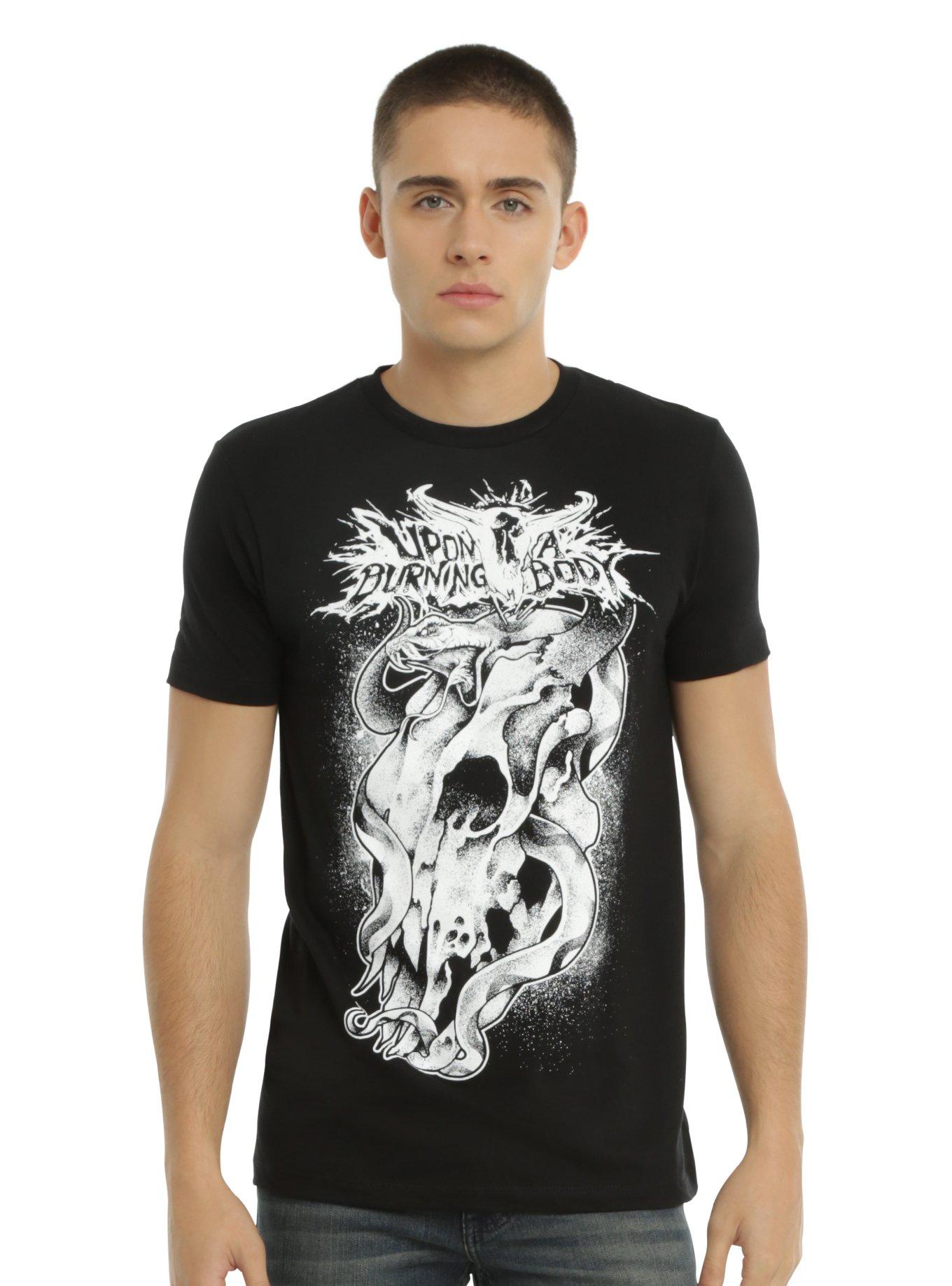 Upon A Burning Body Skull & Snake T-Shirt, , alternate