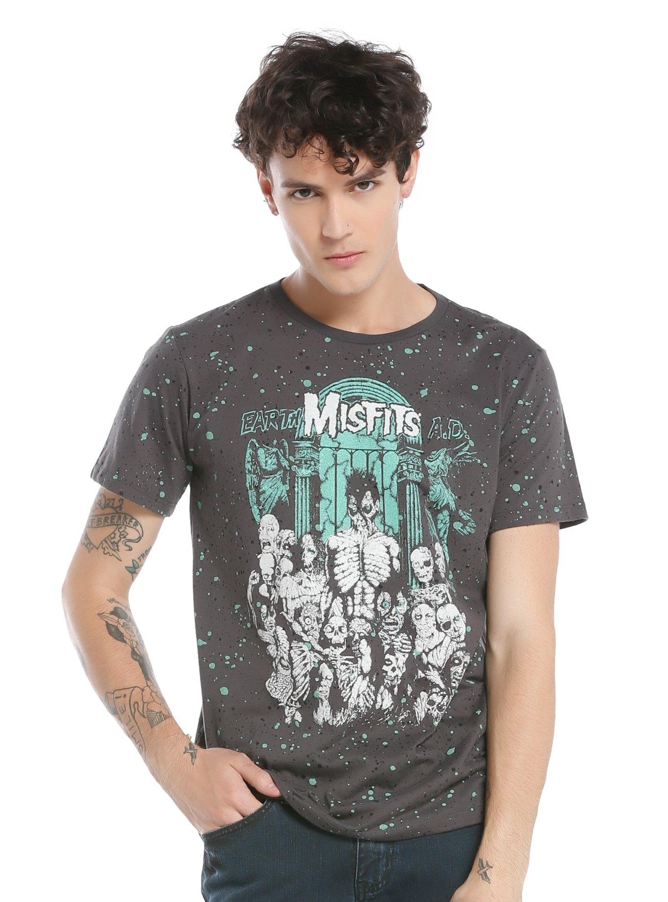 Misfits Earth A.D. Splatter T-Shirt, , alternate