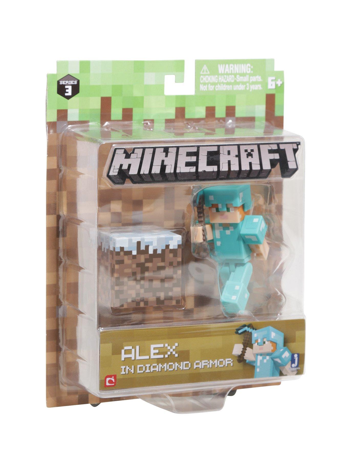 Minecraft Series 3 Alex In Diamond Armor Action Figure, , alternate