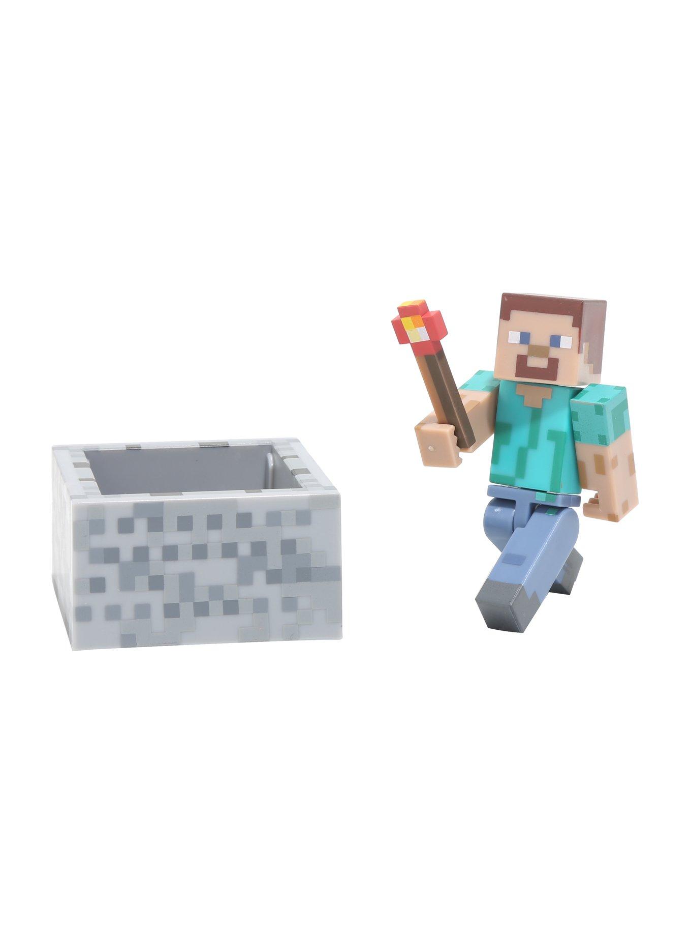 Minecraft Series 3 Steve With Minecart Action Figure, , alternate