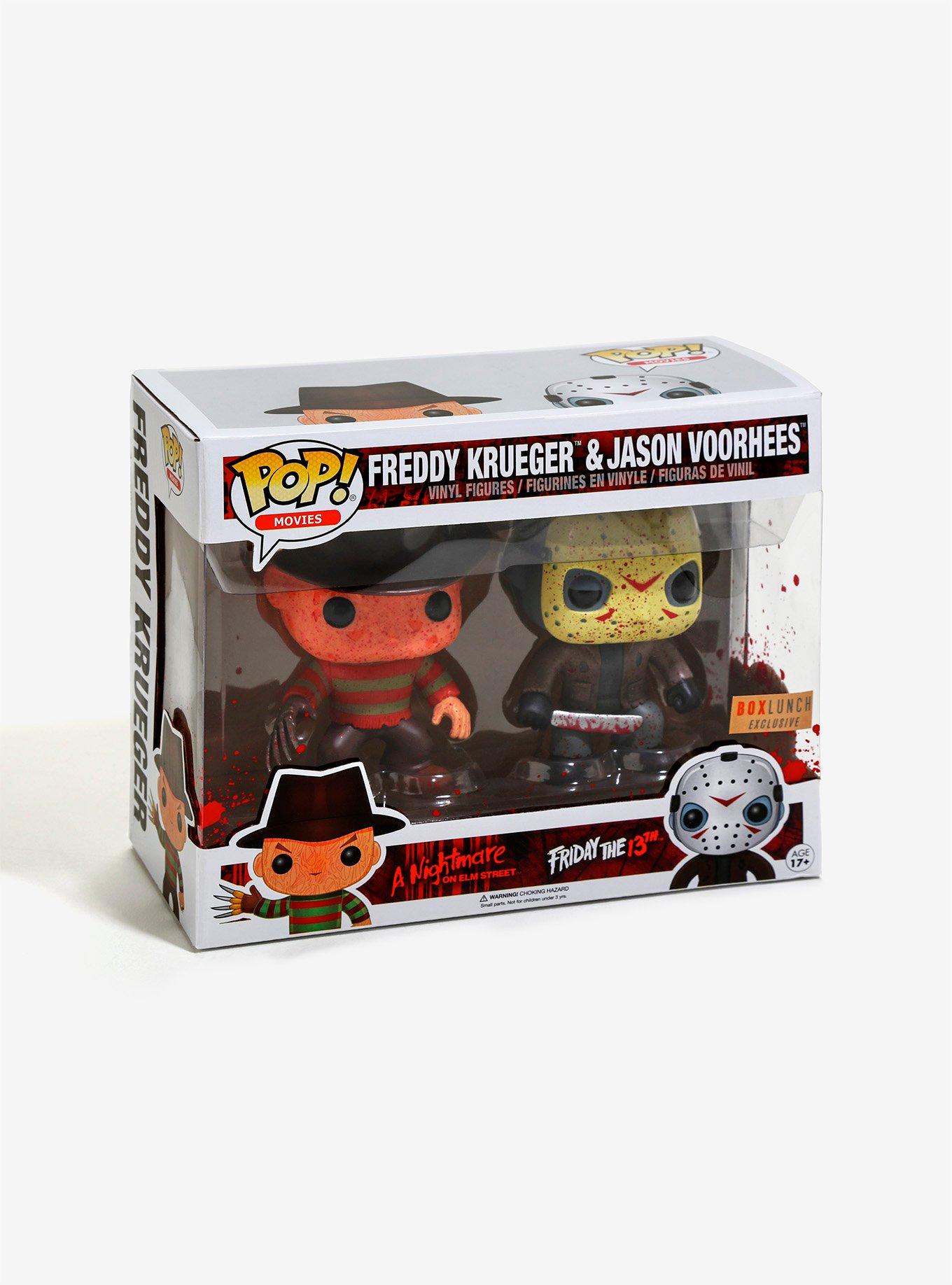 Funko Pop! Movies Freddy Krueger & Jason Voorhees Vinyl Figure Set - BoxLunch Exclusive, , alternate