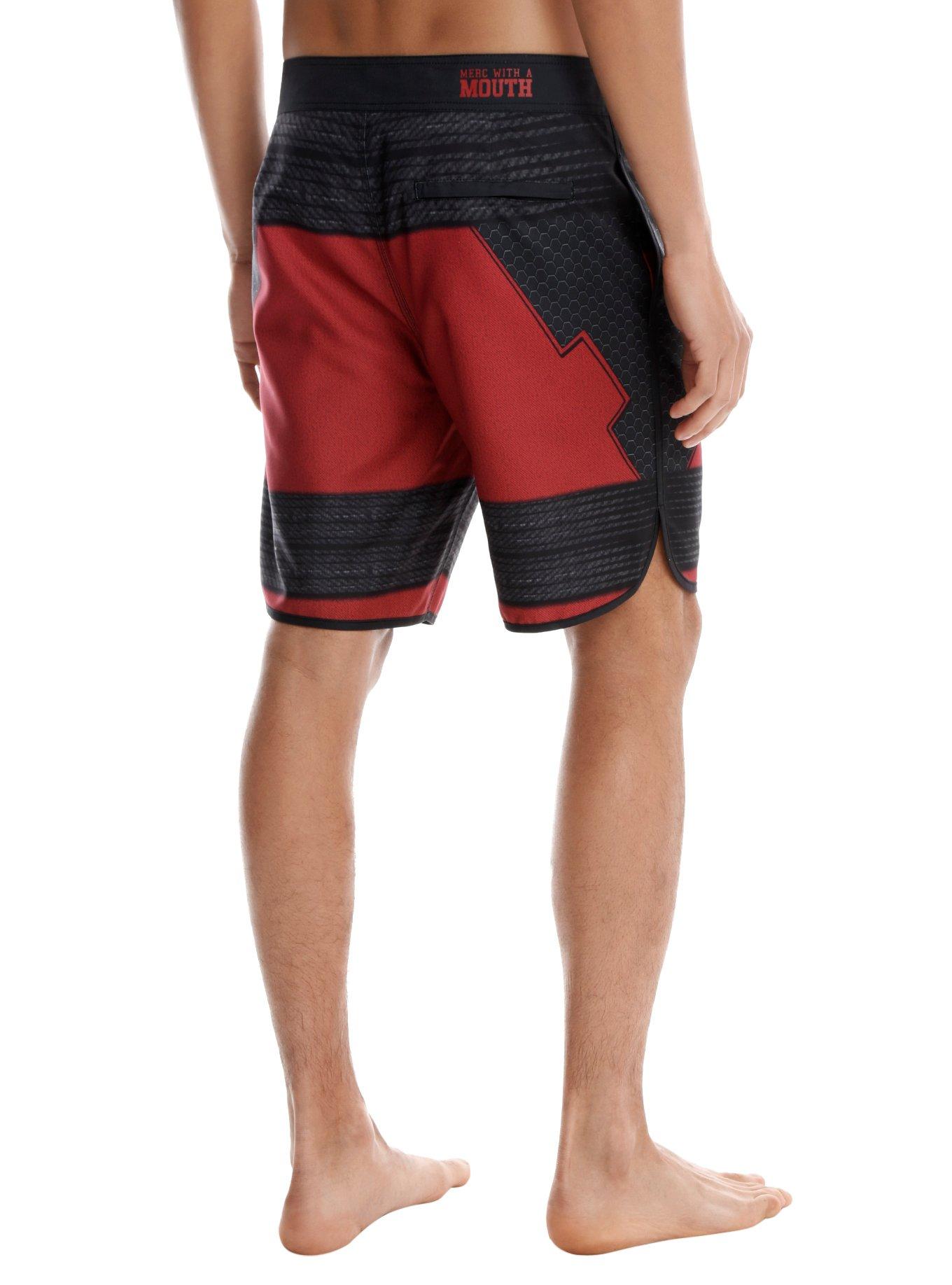 Marvel Deadpool Cosplay Swim Trunks, , alternate