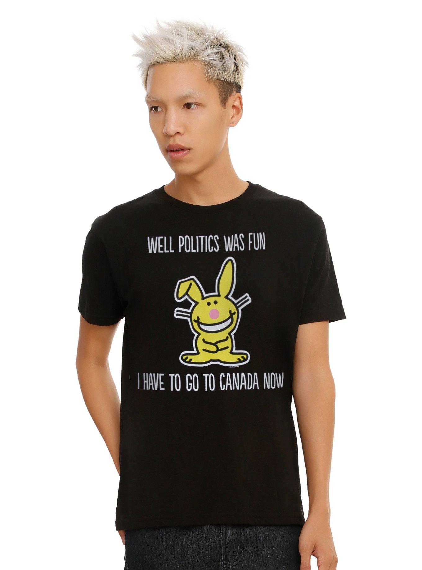 It's Happy Bunny Politics Was Fun T-Shirt, , alternate
