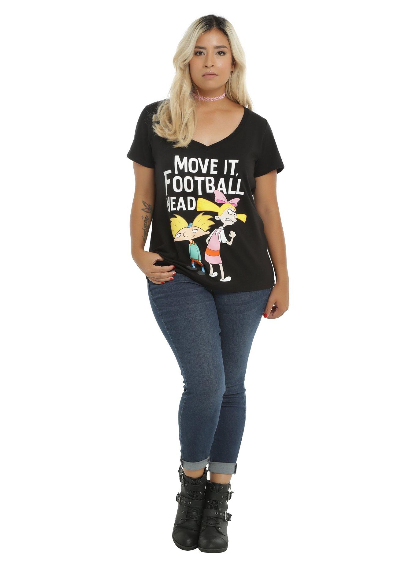 Hey Arnold! Football Head Girls T-Shirt Plus Size, , alternate