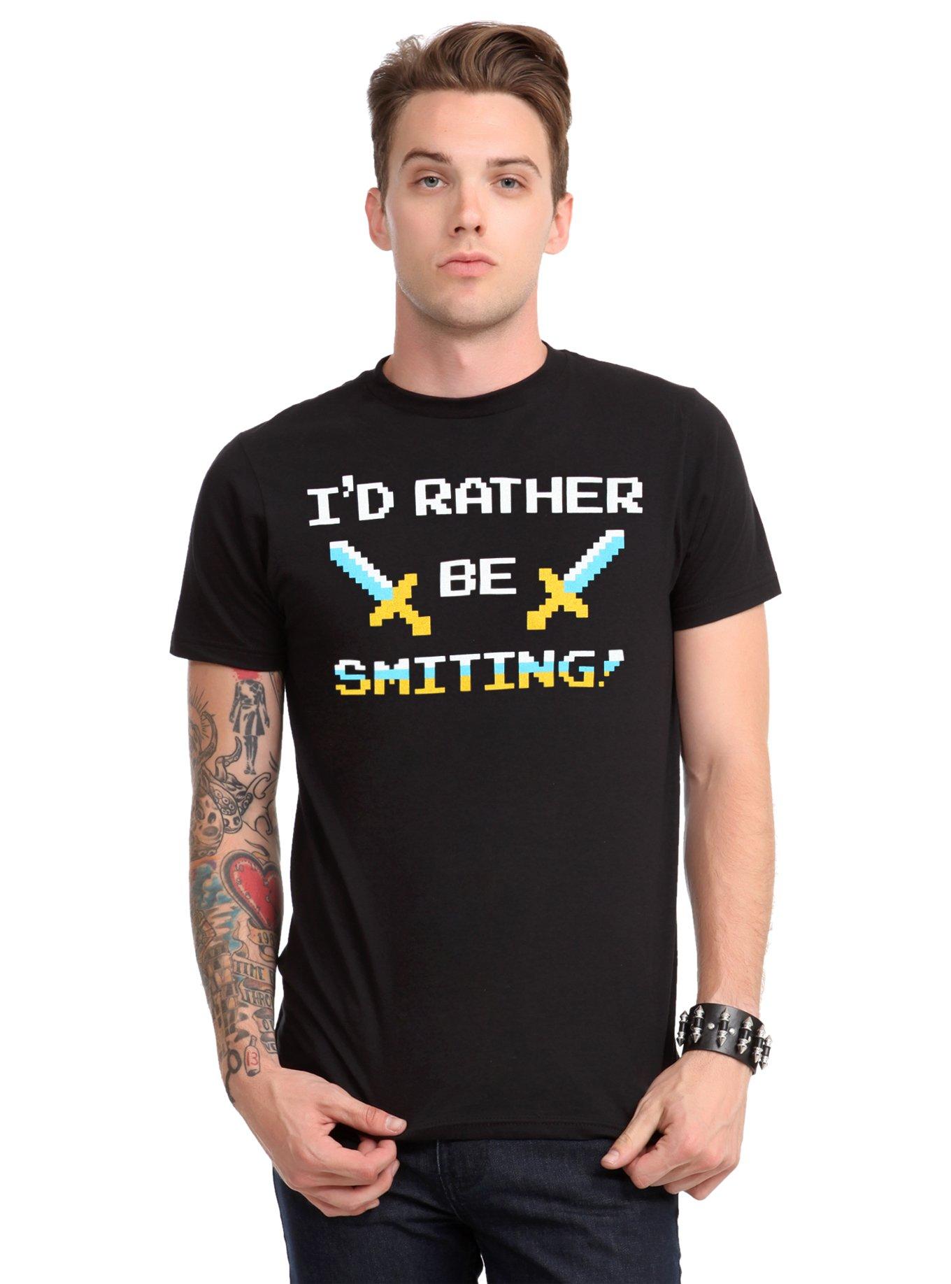 I'd Rather Be Smiting T-Shirt, , alternate