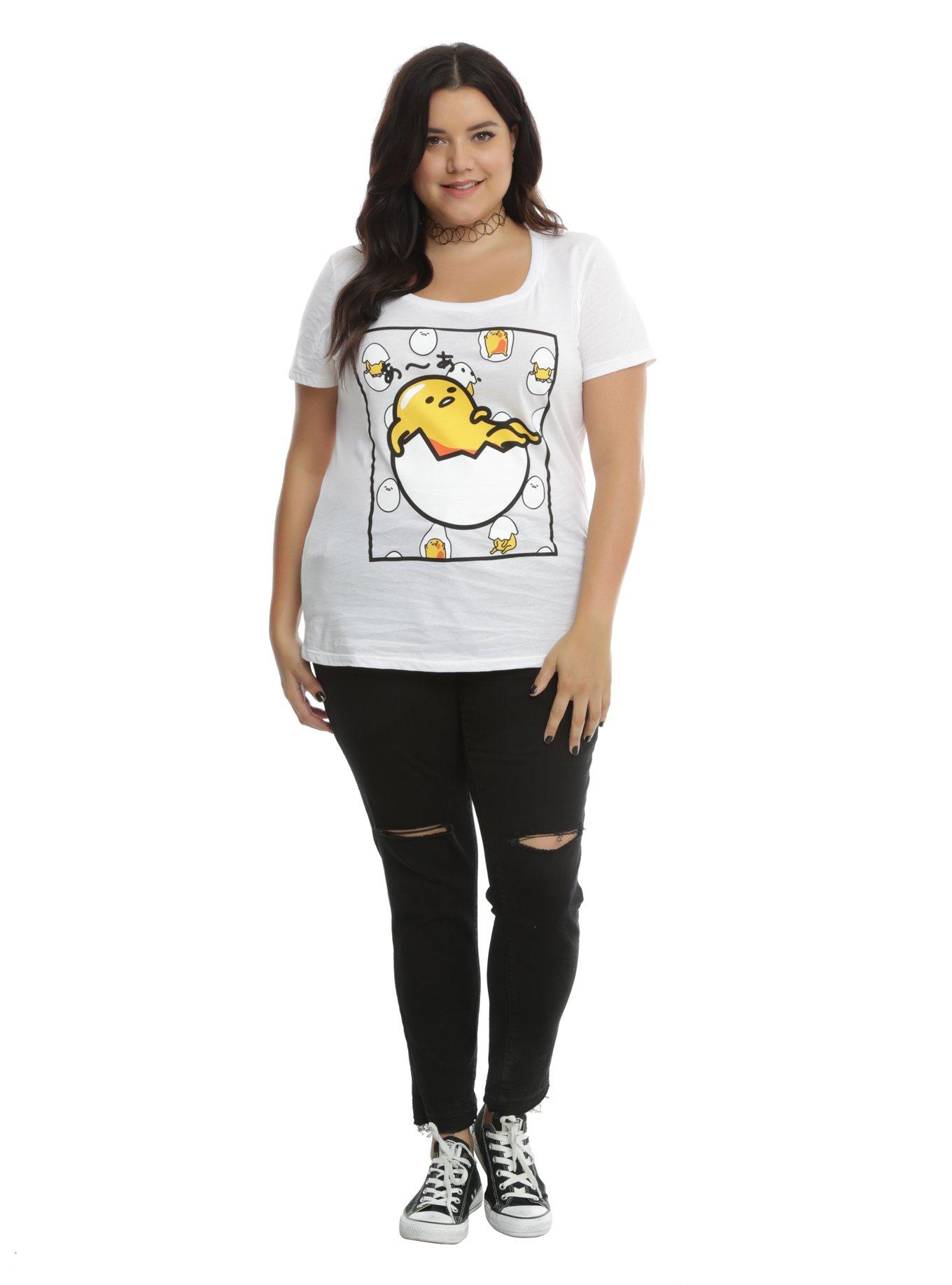 Gudetama Egg Shell Girls T-Shirt Plus Size, , alternate