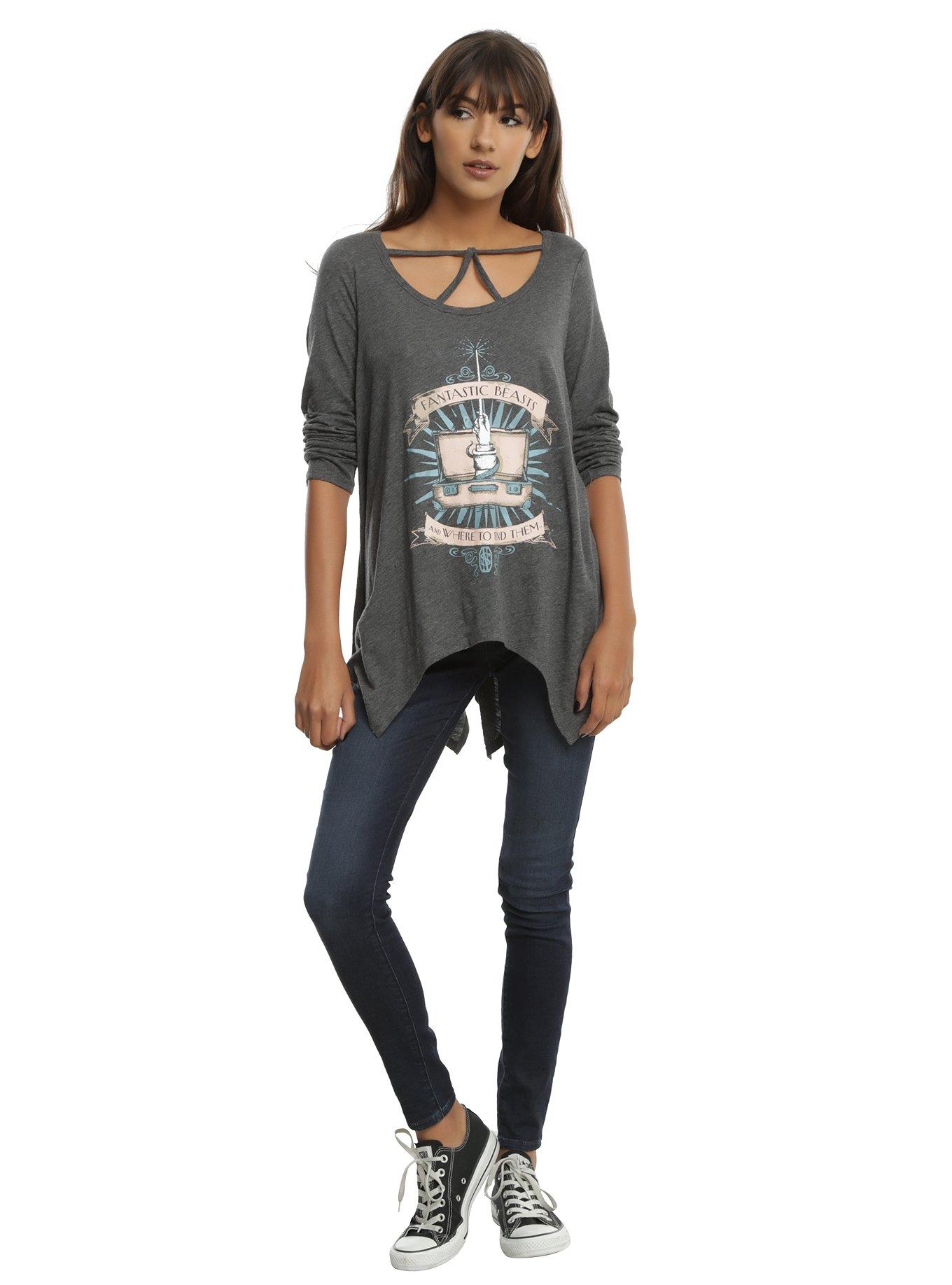 Fantastic Beasts And Where To Find Them Strappy Long-Sleeve Top, , alternate