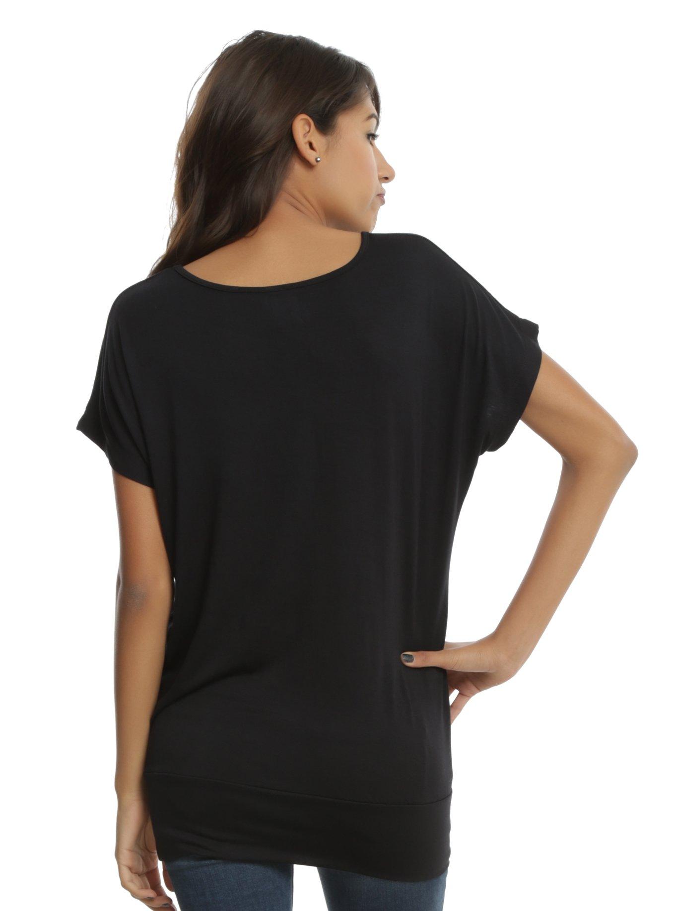 Disney Beauty And The Beast Stained Glass Girls Dolman Top, , alternate