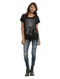 Disney Beauty And The Beast Stained Glass Girls Dolman Top, , alternate