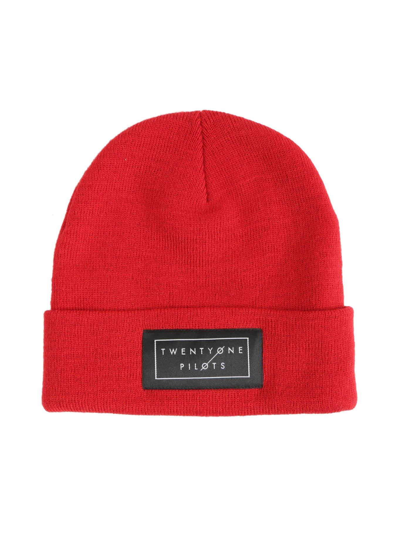 Twenty One Pilots Red Logo Beanie, , alternate