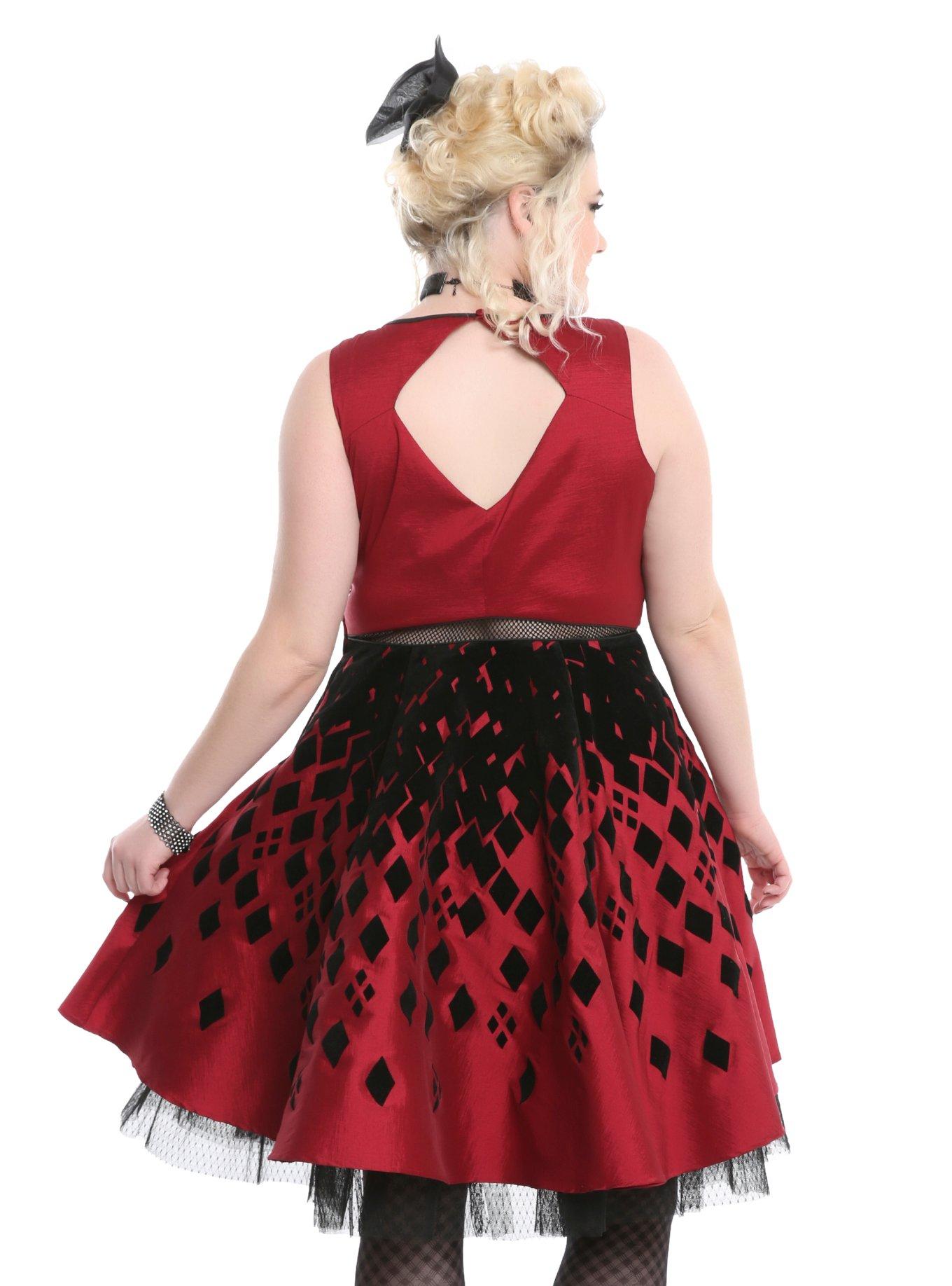 DC Comics Harley Quinn Formal Dress Plus Size, , alternate