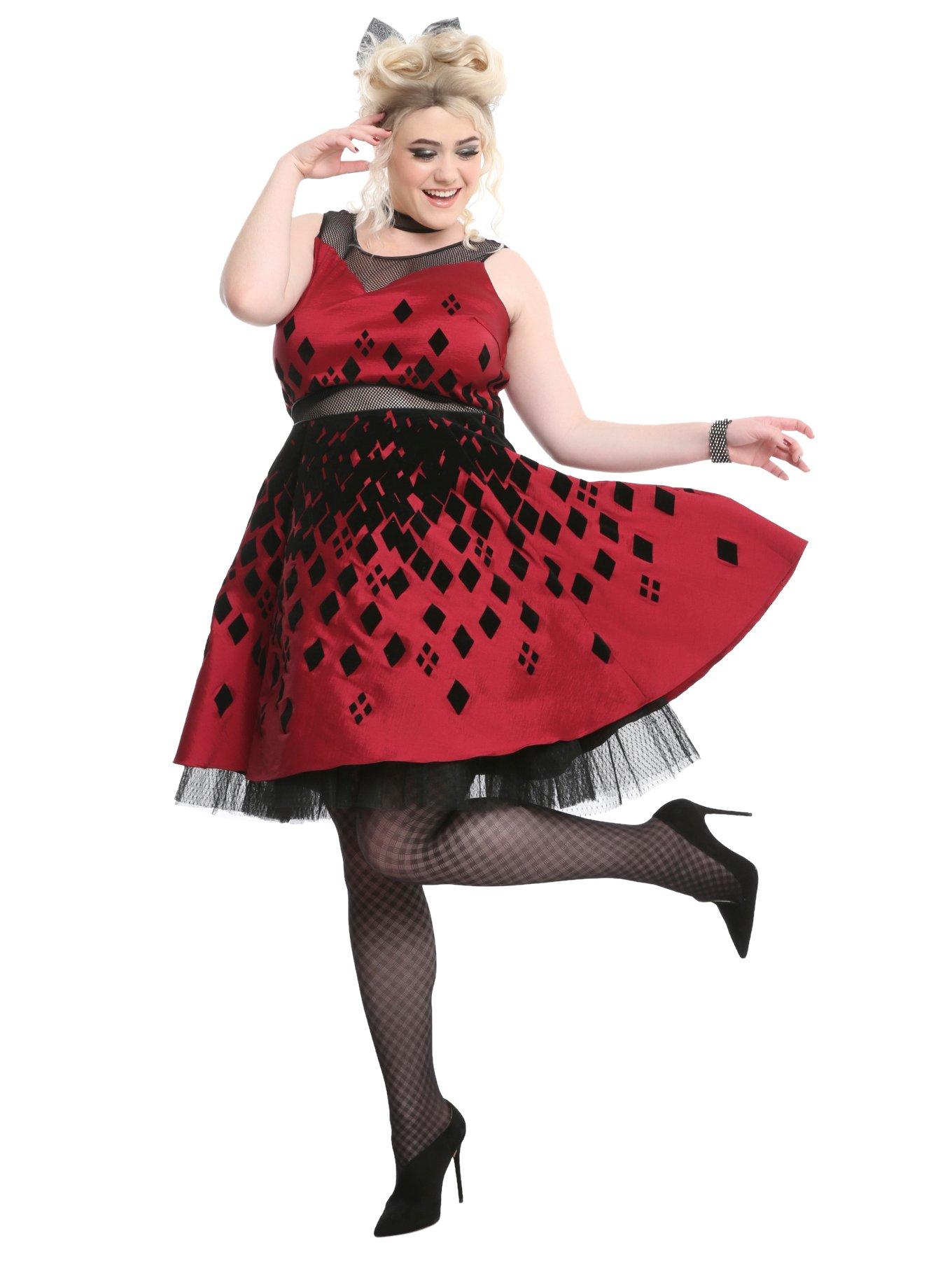 DC Comics Harley Quinn Formal Dress Plus Size, , alternate