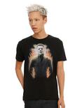 Rock Rebel Halloween II Michael Myers Flames T-Shirt, , alternate