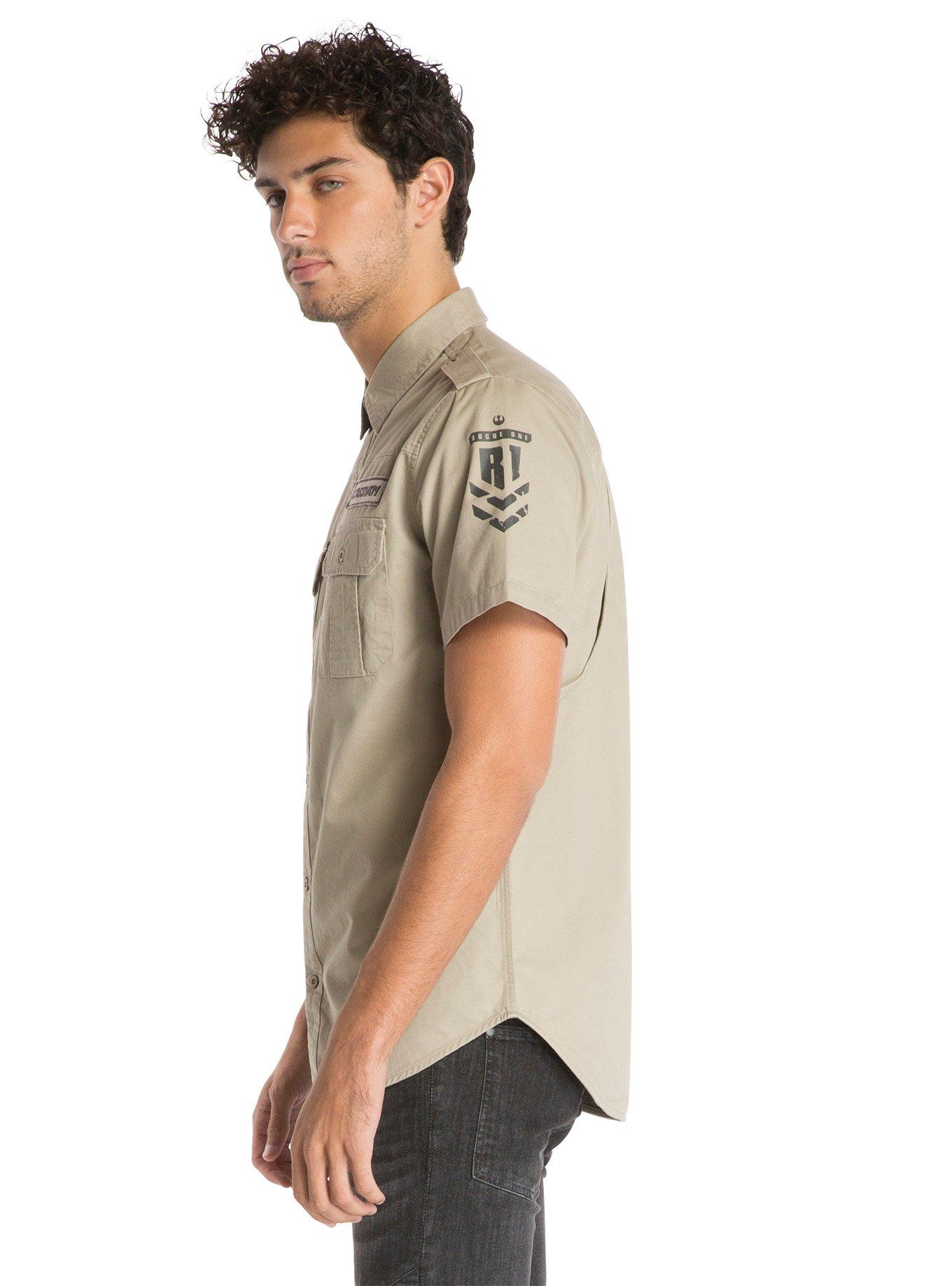 Star Wars Rogue One Cassian Short-Sleeved Woven Button-Up, , alternate