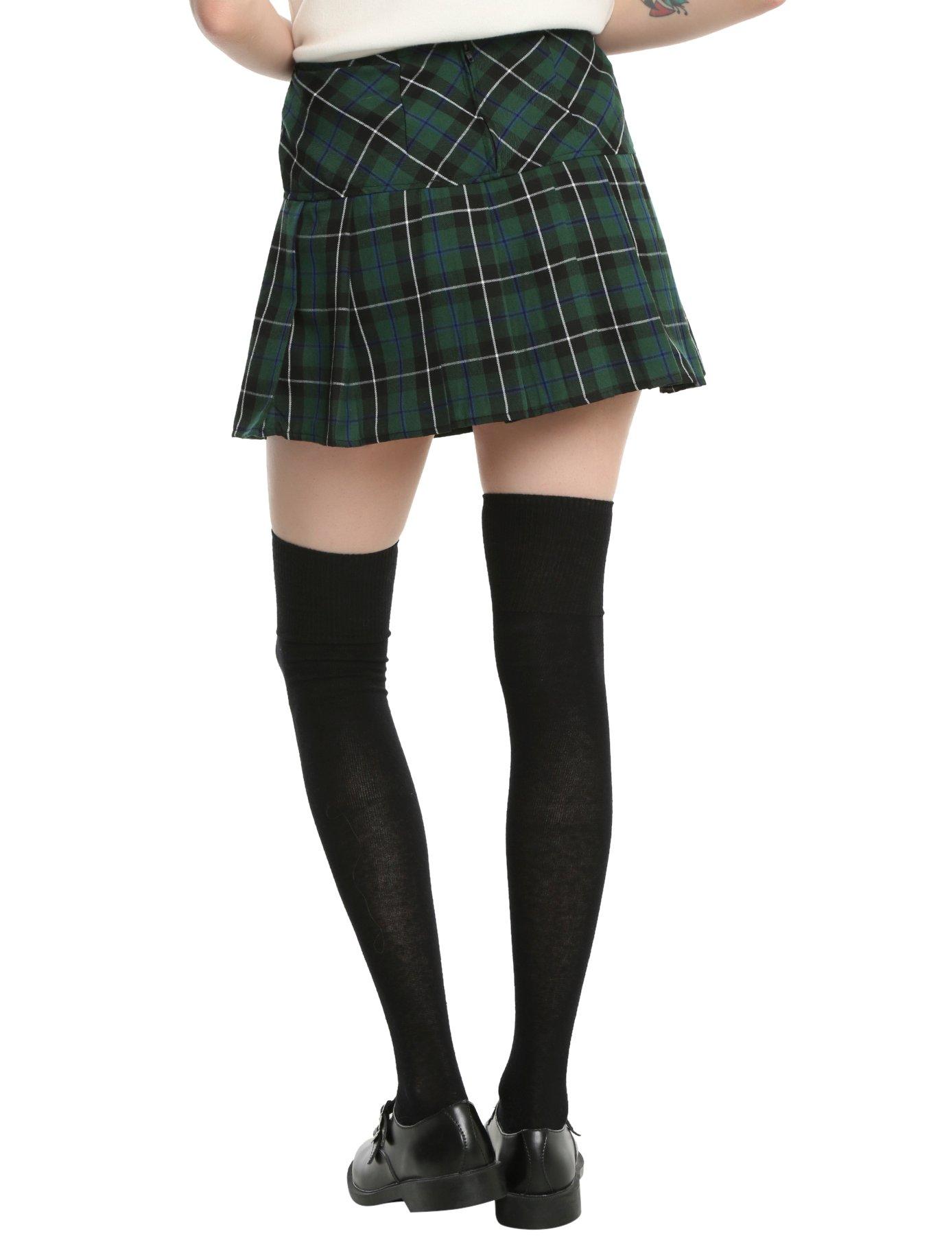 Green Plaid Skirt, , alternate