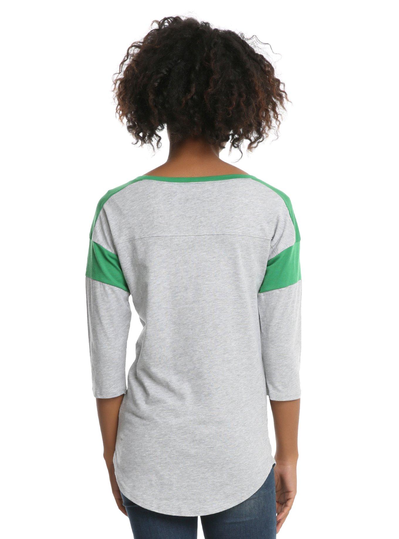 Harry Potter Slytherin Girls Athletic Raglan, , alternate