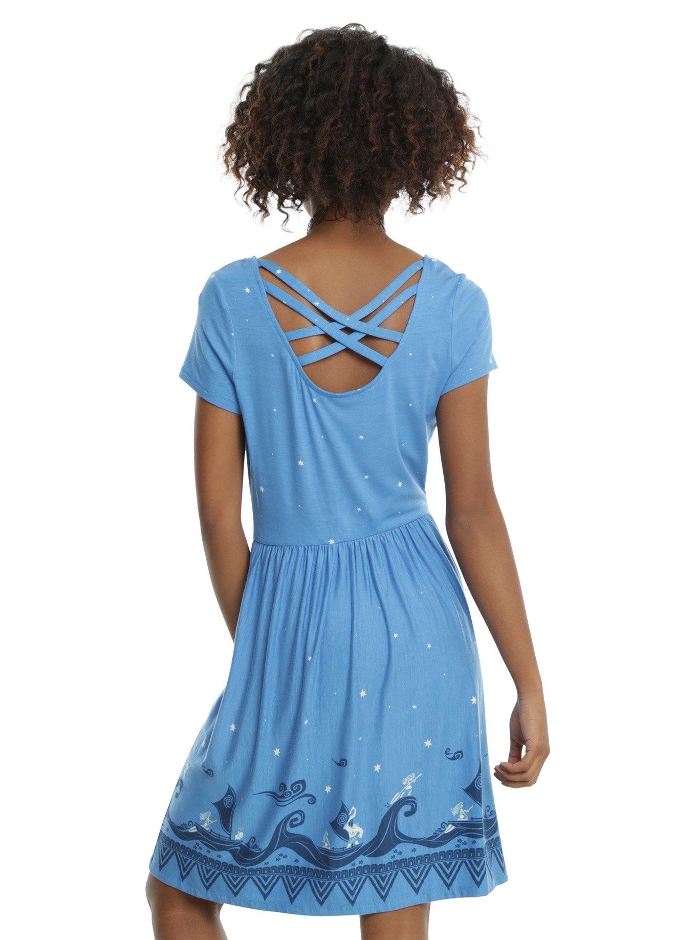 Disney Moana Border Print Dress, , alternate