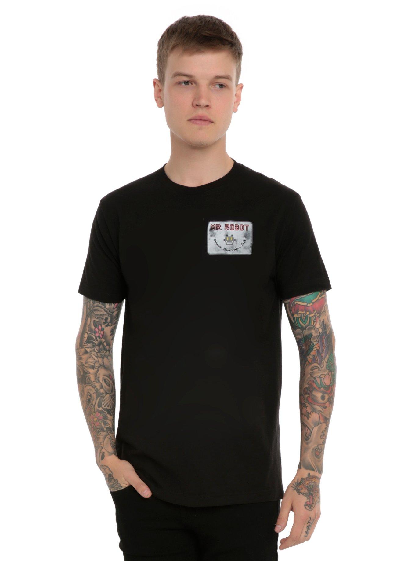 Mr. Robot Computer Repair Logo T-Shirt, , alternate