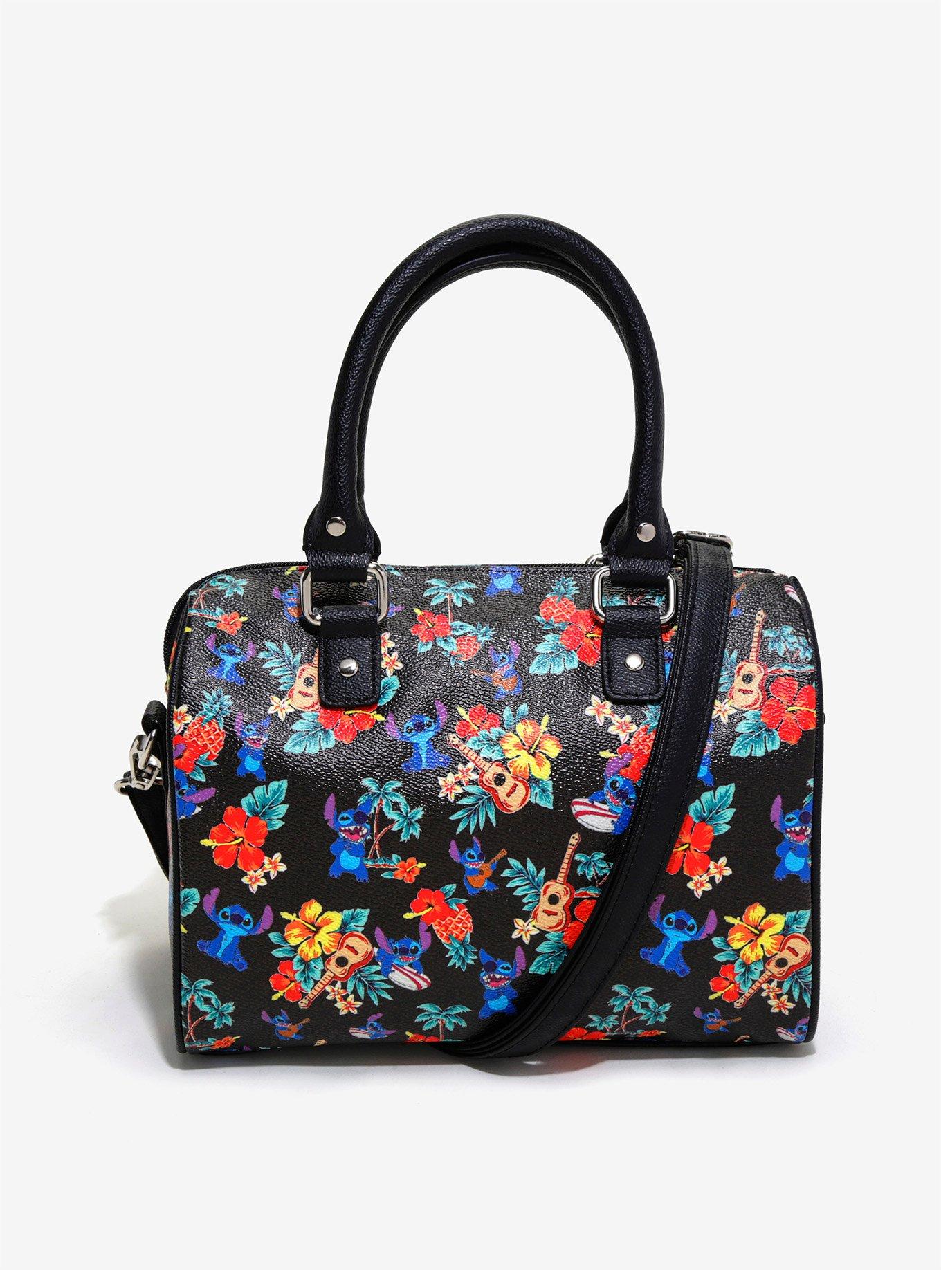 Loungefly Disney Lilo & Stitch Ukulele Print Barrel Bag, , alternate