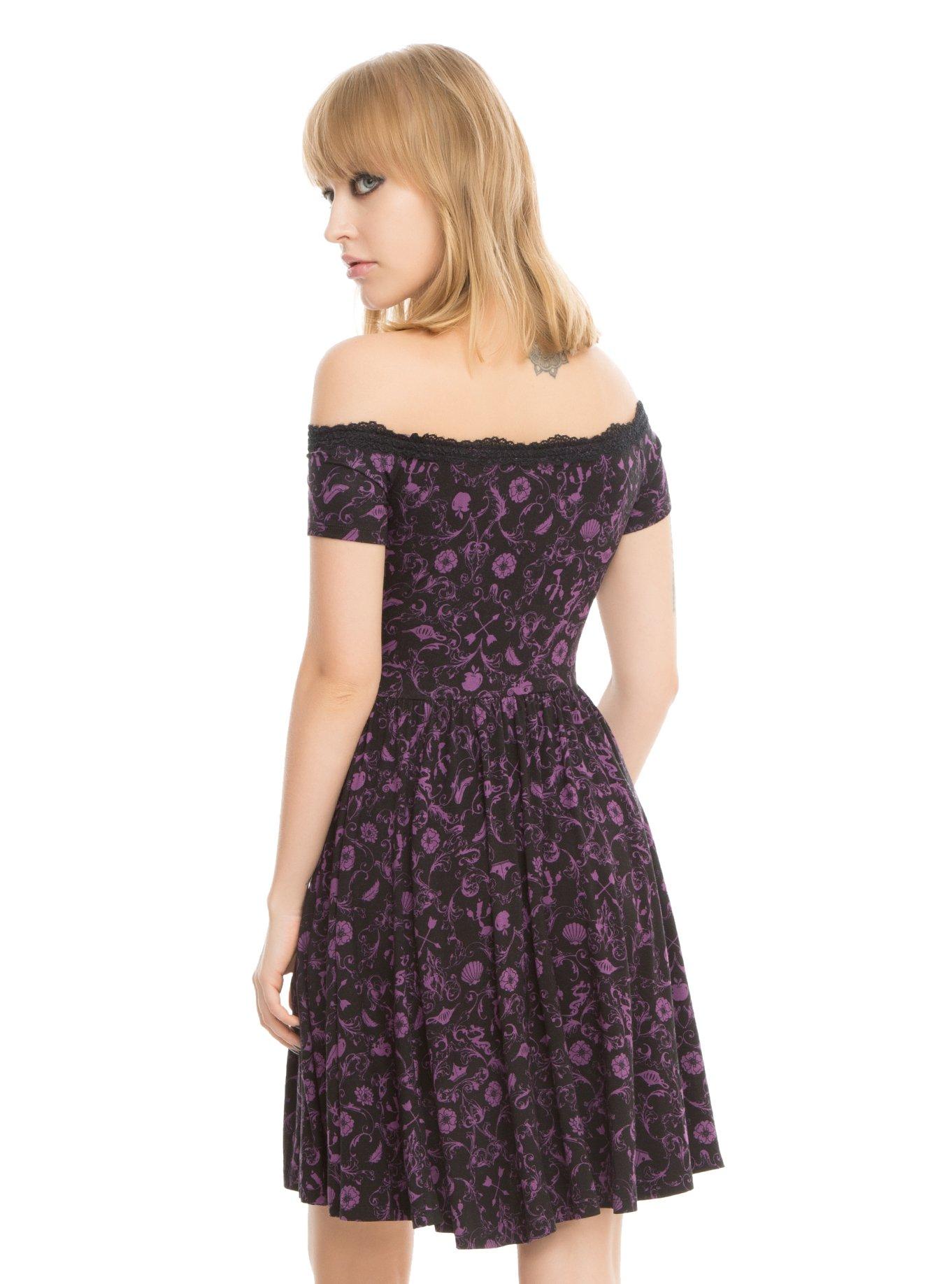 Disney Princess Icon Off-The-Shoulder Dress, , alternate