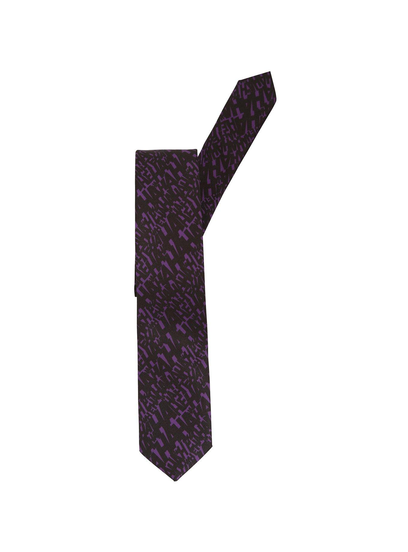 DC Comics Batman The Joker Hahaha Print Skinny Tie, , alternate