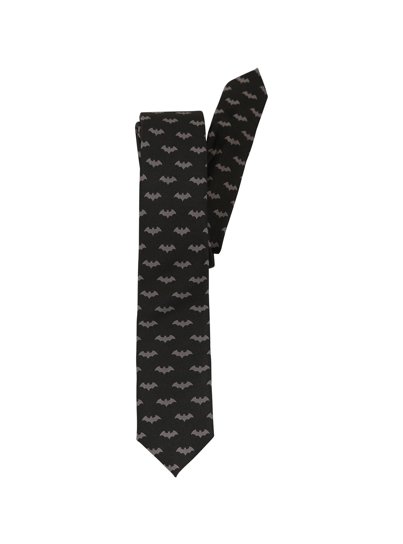 DC Comics Batman Logo Skinny Tie, , alternate