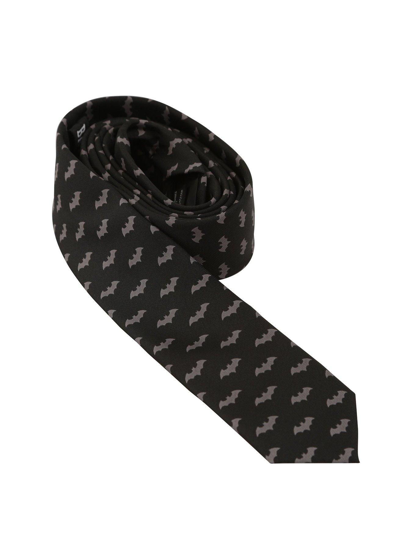 DC Comics Batman Logo Skinny Tie, , alternate