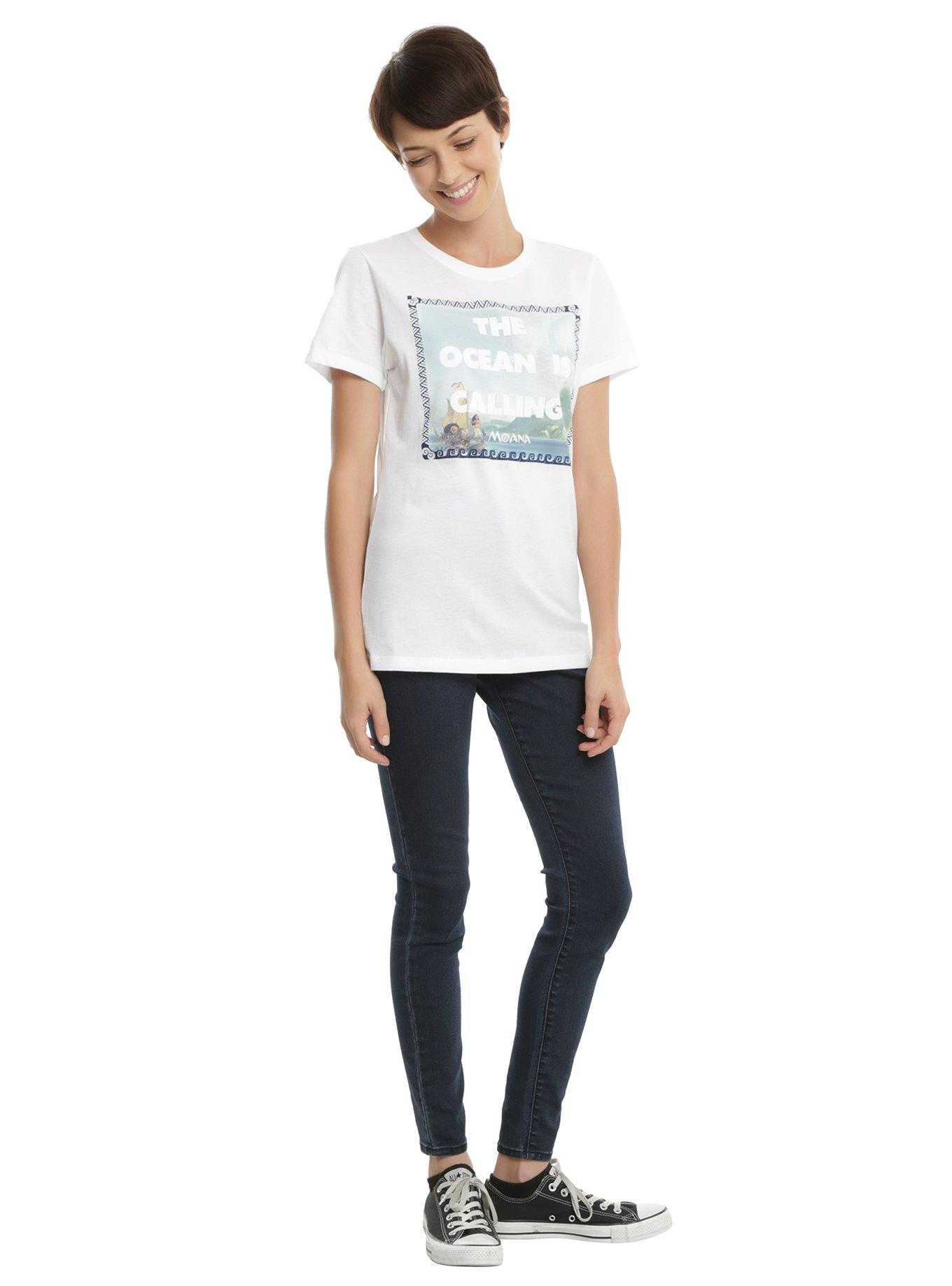 Disney Moana The Ocean Is Calling Girls T-Shirt, , alternate