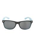 Black & Blue Retro Sunglasses, , alternate