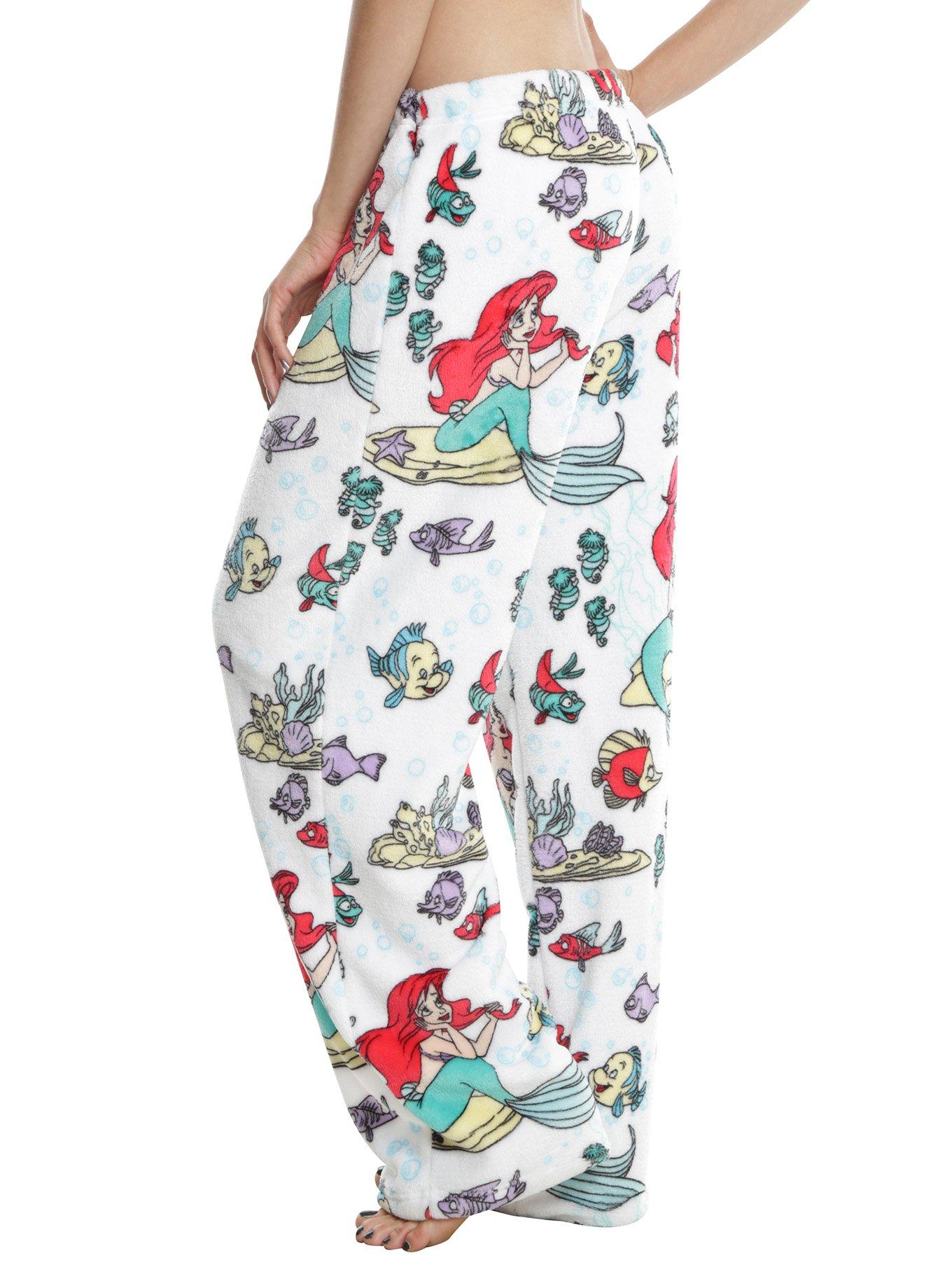 Disney The Little Mermaid Ariel Girls Fleece Pajama Pants, , alternate