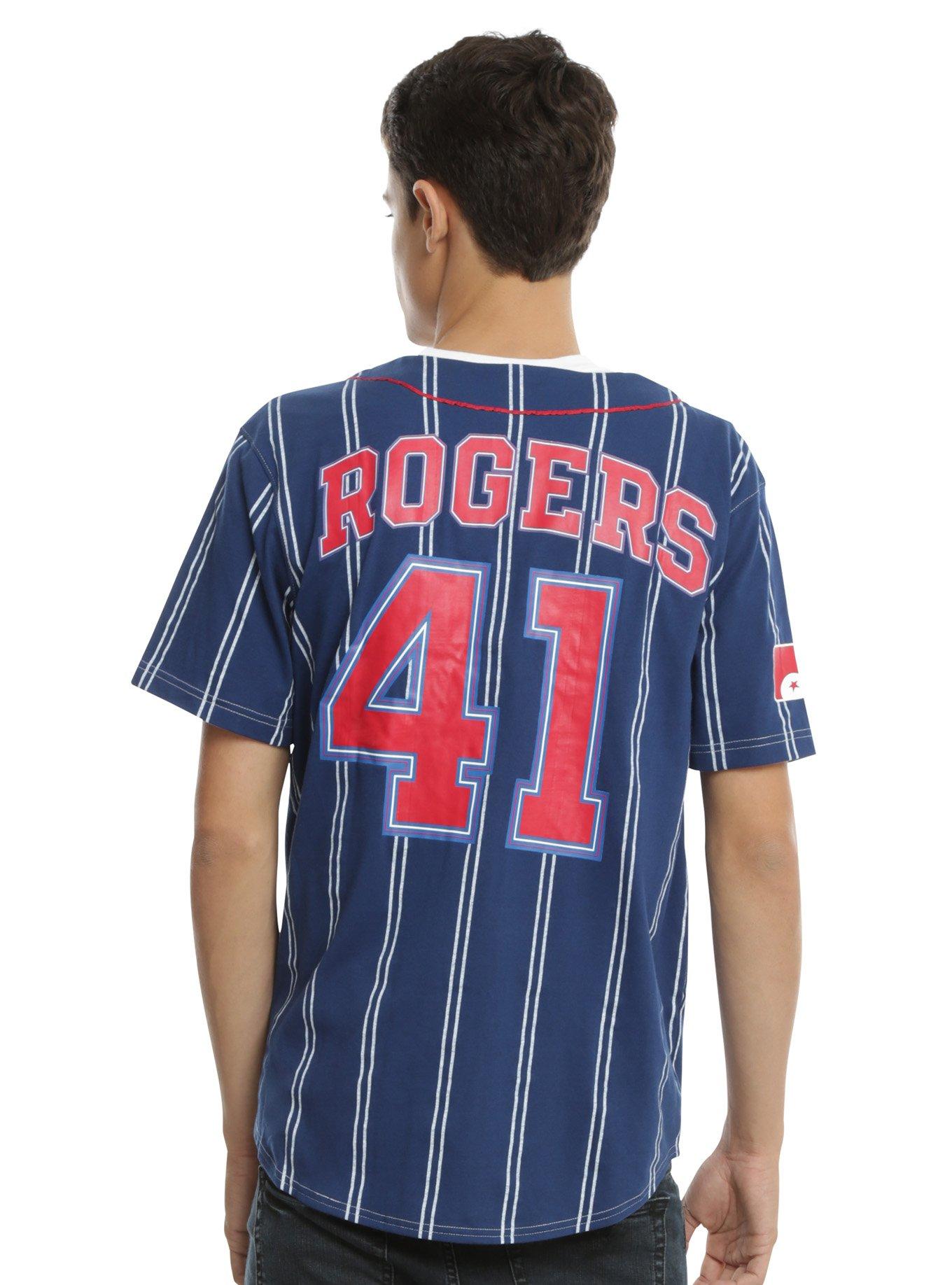 Marvel Captain America Rogers Baseball Jersey, , alternate