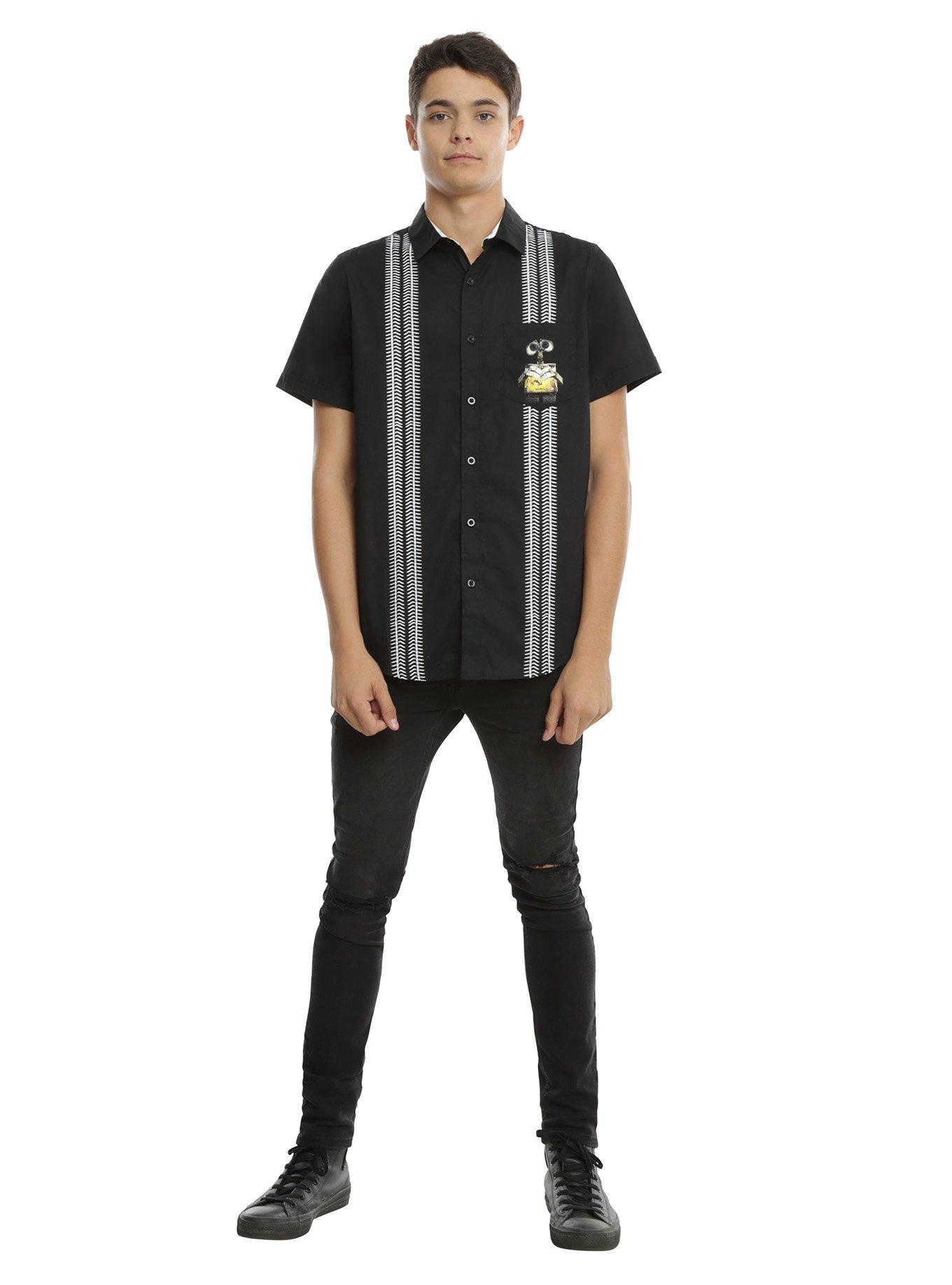 Disney Wall-E Tire Tracks Woven Button-Up, , alternate