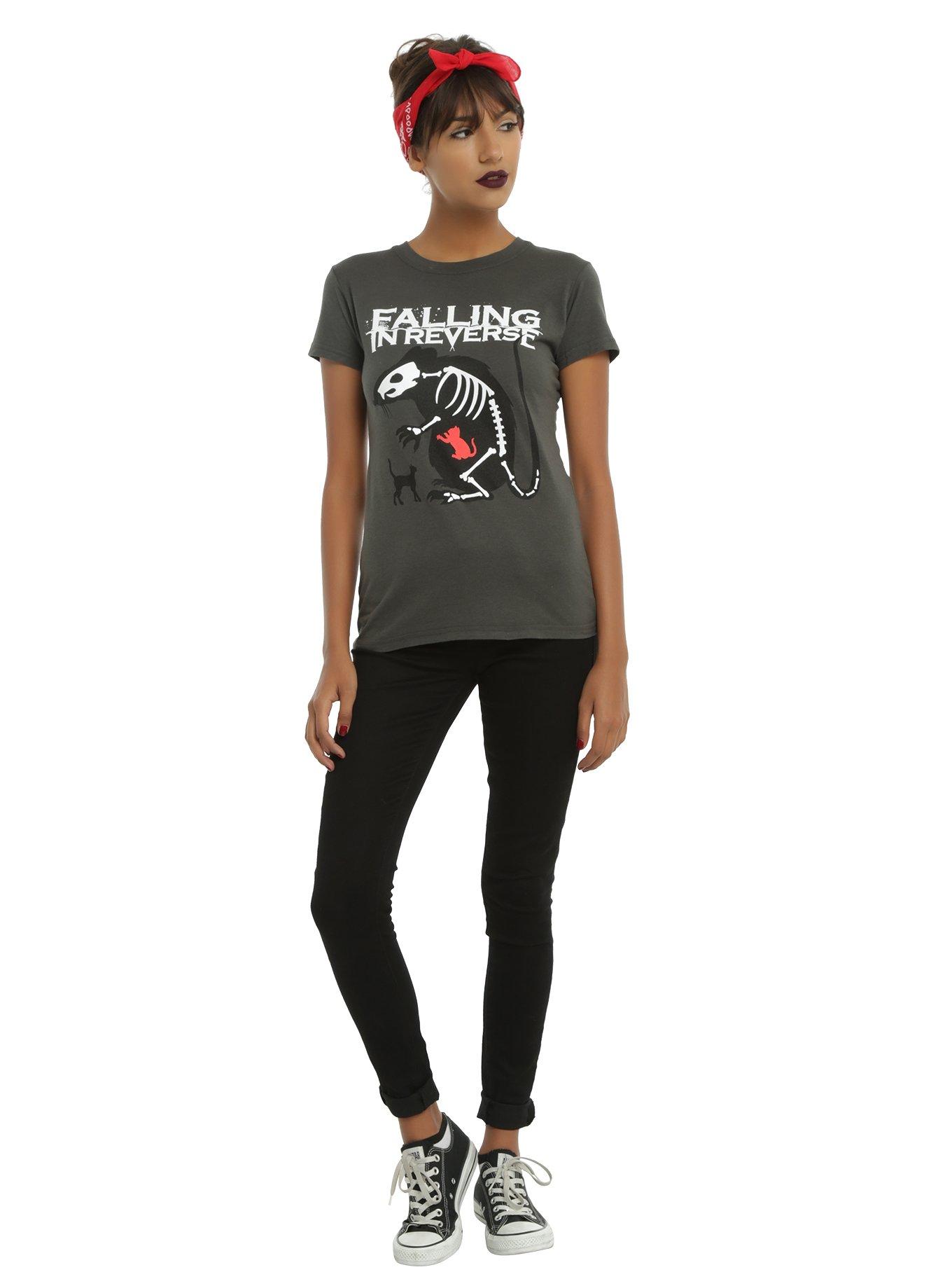 Falling In Reverse Rat Eats Cats Girls T-Shirt, , alternate