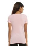 Halsey Pink Warped Rose Girls T-Shirt, , alternate