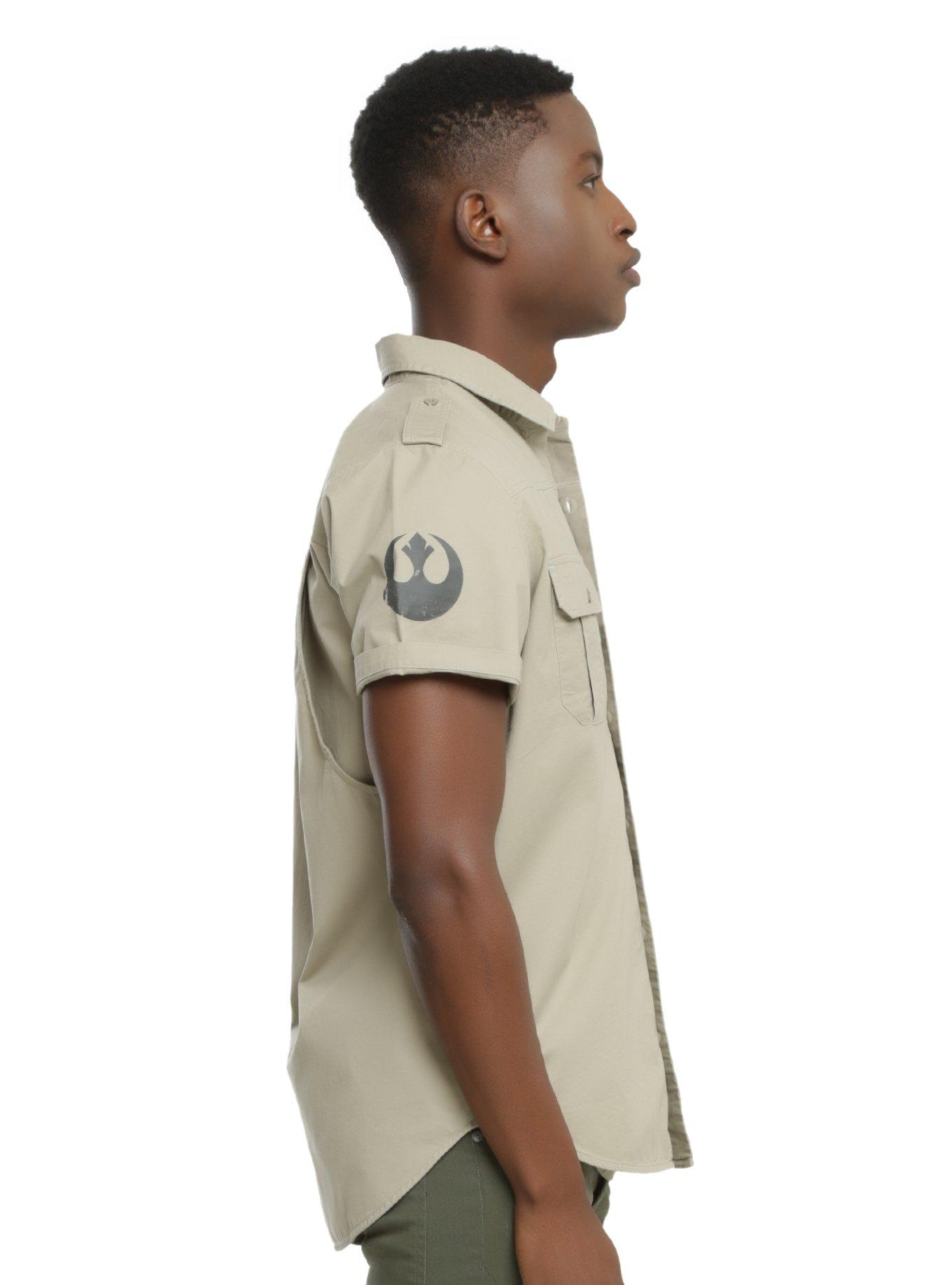 Star Wars Rogue One Cassian Short-Sleeved Woven Button-Up, , alternate - view 3