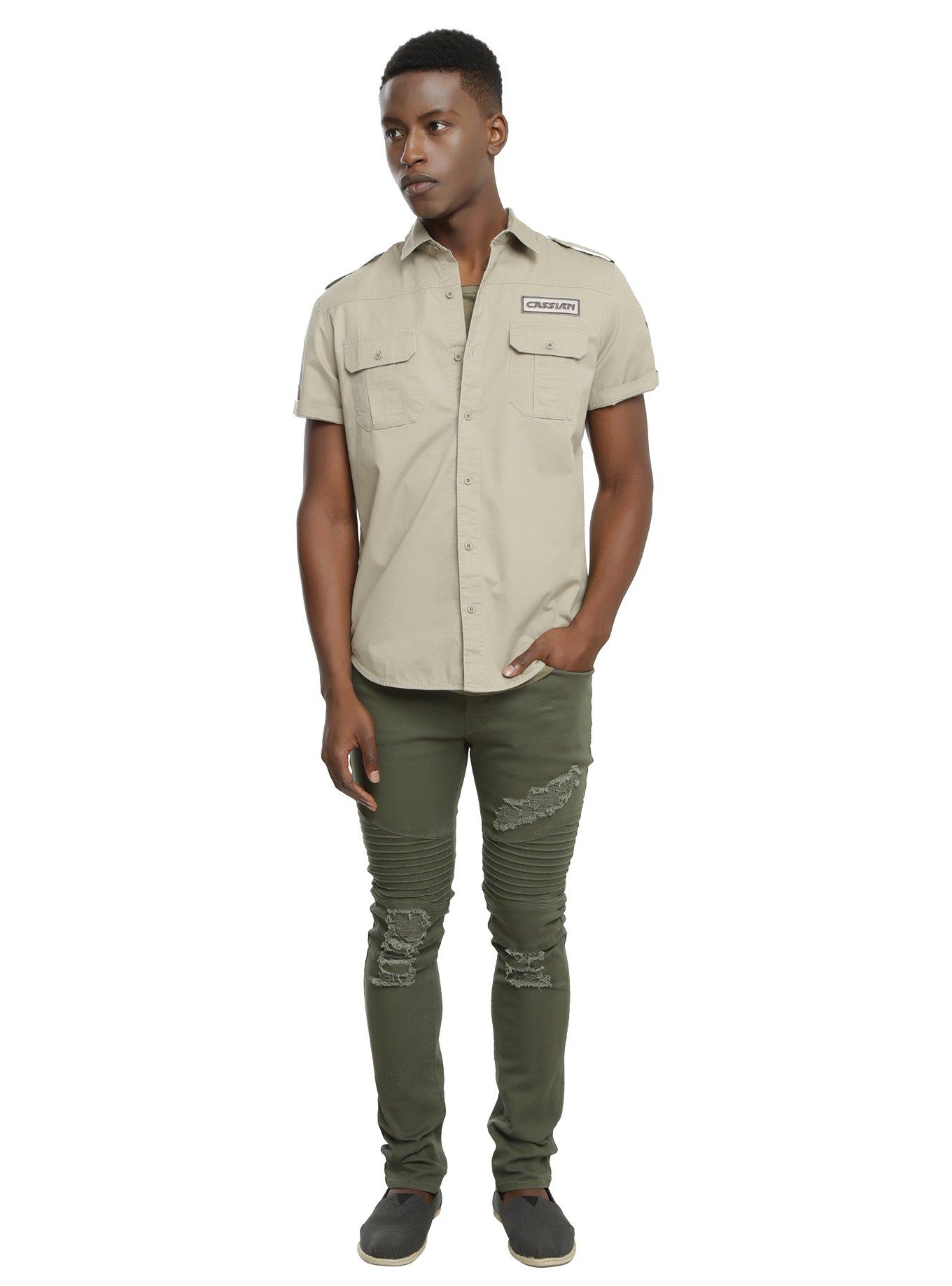 Star Wars Rogue One Cassian Short-Sleeved Woven Button-Up, , alternate - view 5