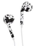 MiCase Black & White Splatter Earbuds, , alternate