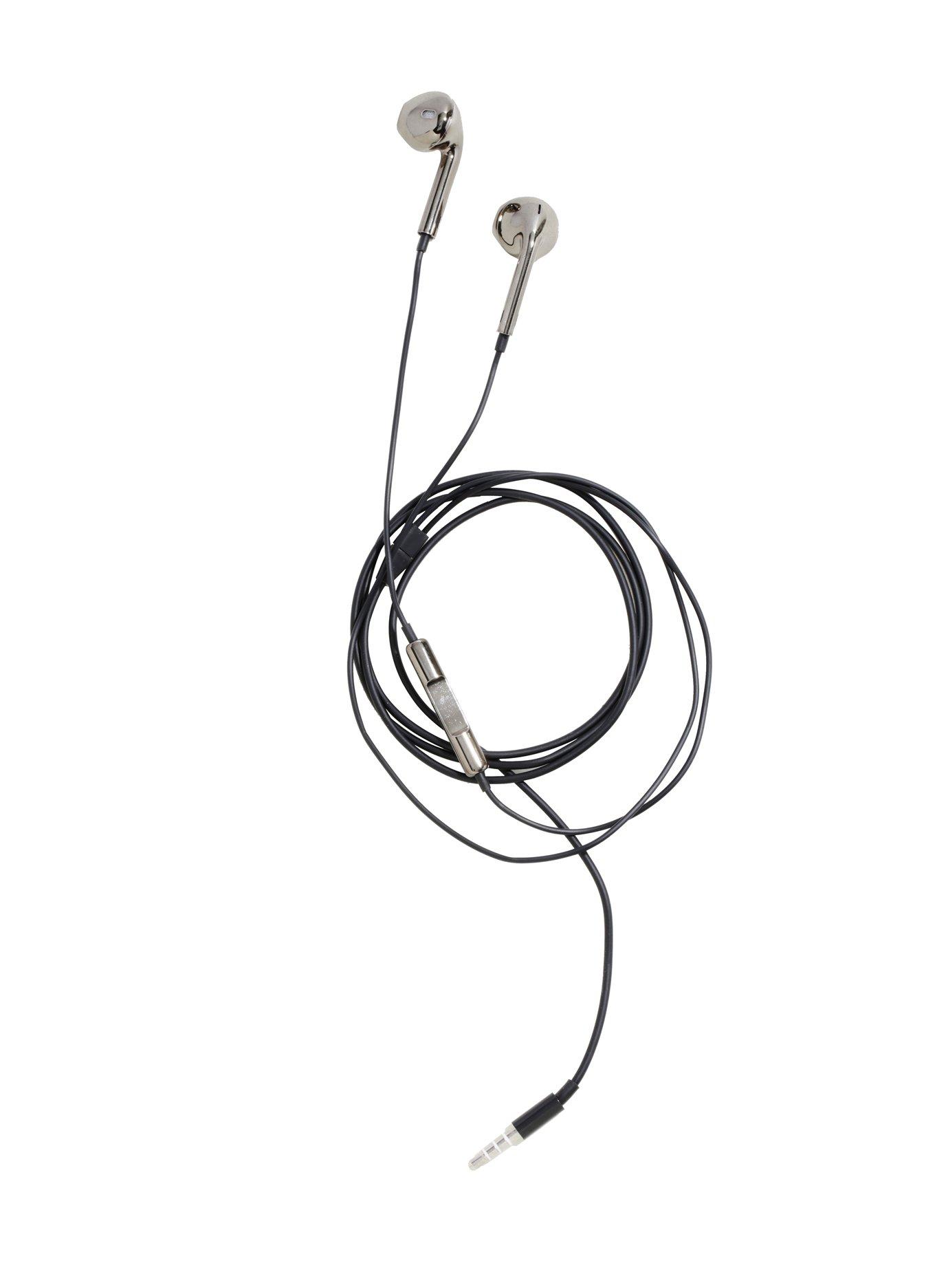 MiCase Metallic Black Earbuds, , alternate