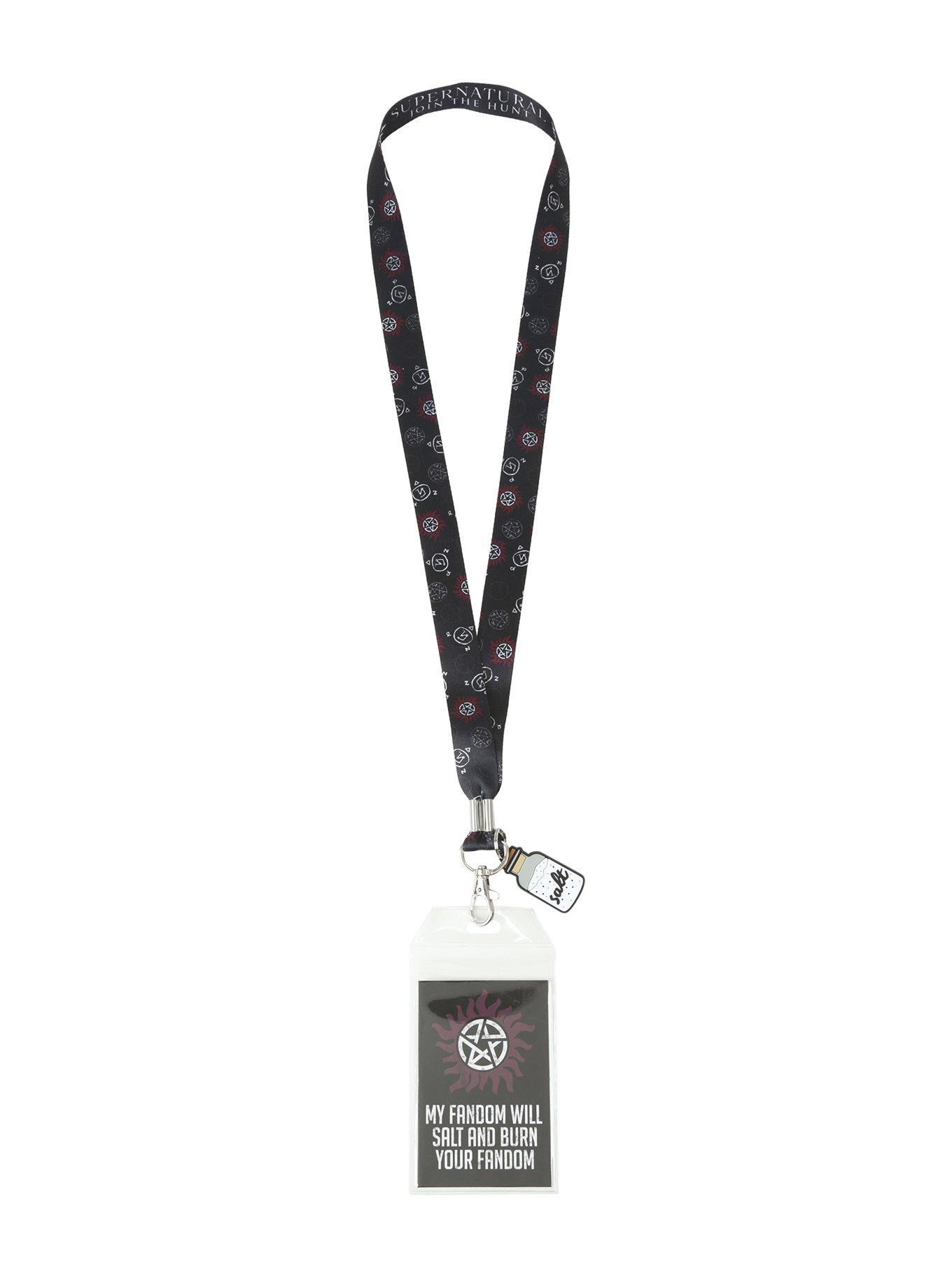 Supernatural Salt And Burn Fandom Lanyard, , alternate