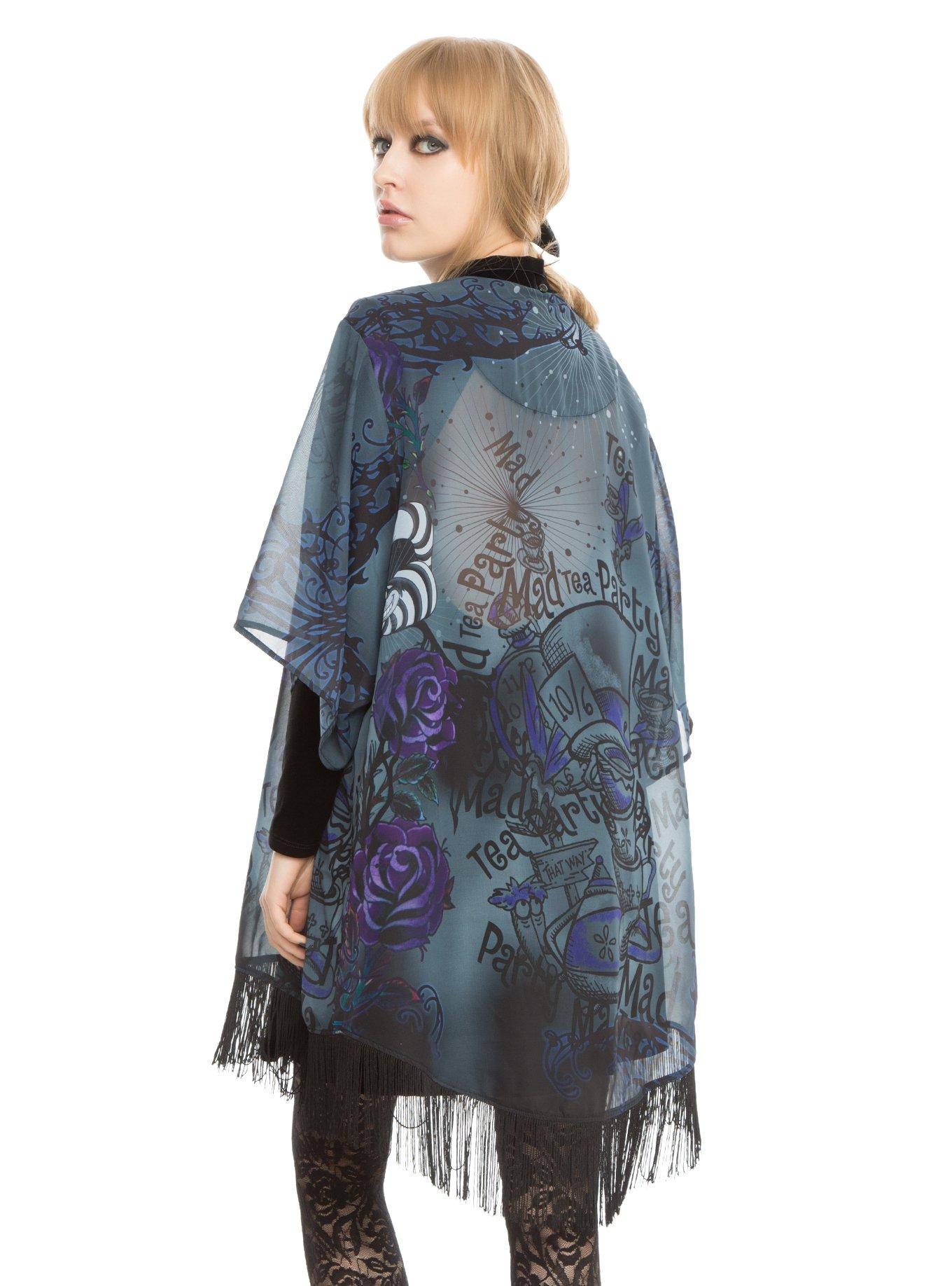 Disney Alice In Wonderland Mad Tea Party Kimono, , alternate