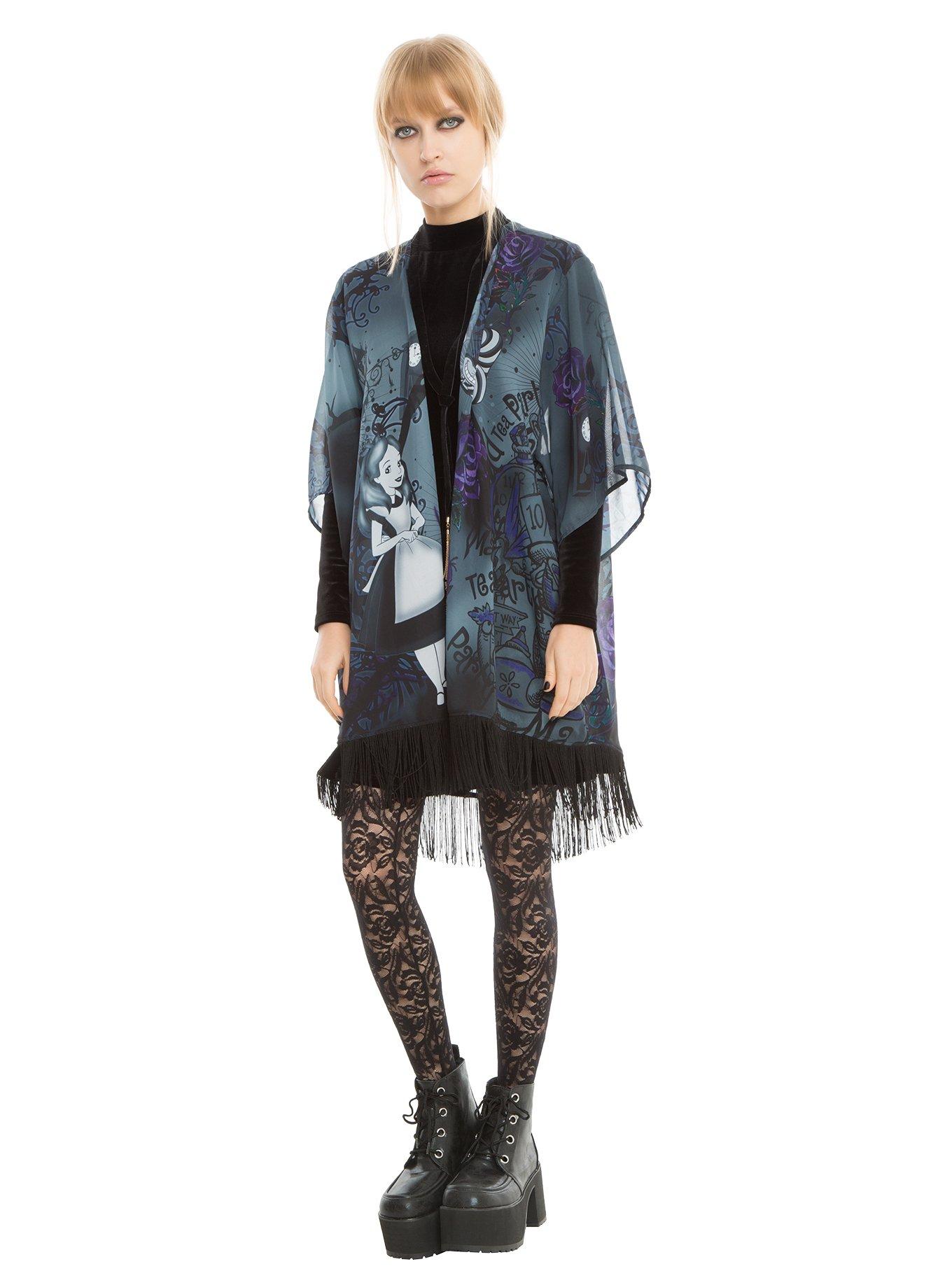 Disney Alice In Wonderland Mad Tea Party Kimono, , alternate