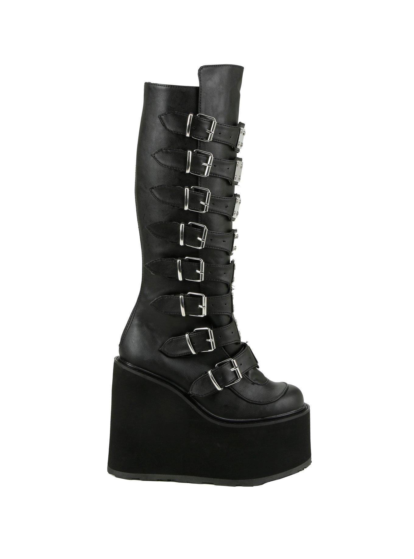 Demonia By Pleaser Swing Platform Wedge Boot, , alternate