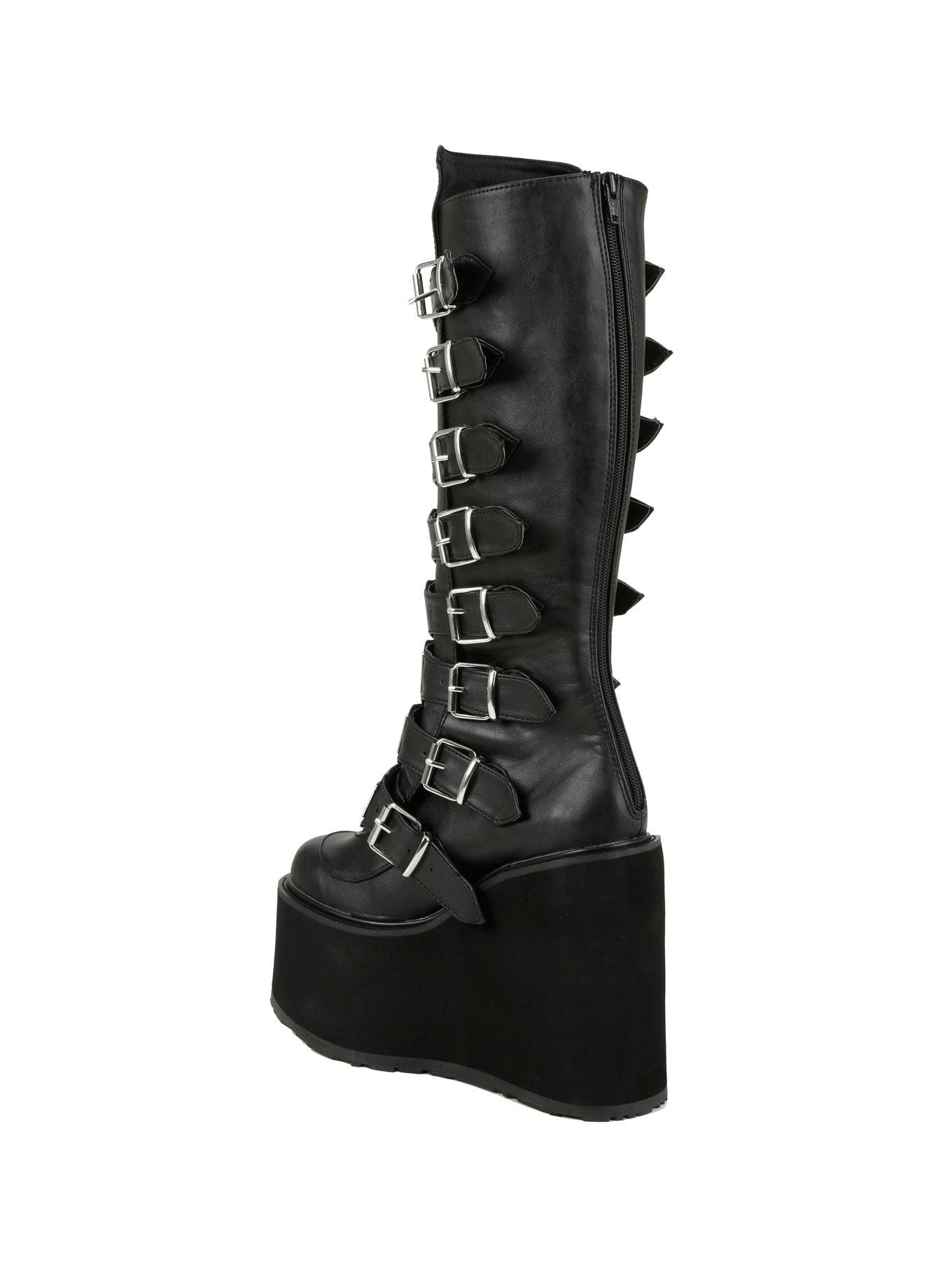 Demonia By Pleaser Swing Platform Wedge Boot, , alternate