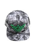 The Legend Of Zelda Prism Green Logo Snapback Hat, , alternate