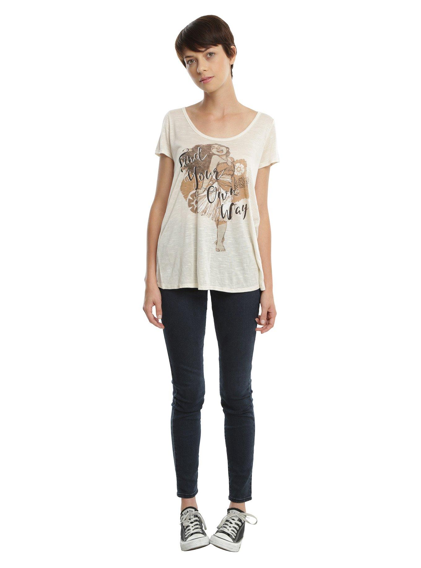 Disney Moana Find Your Own Way Girls Top, , alternate