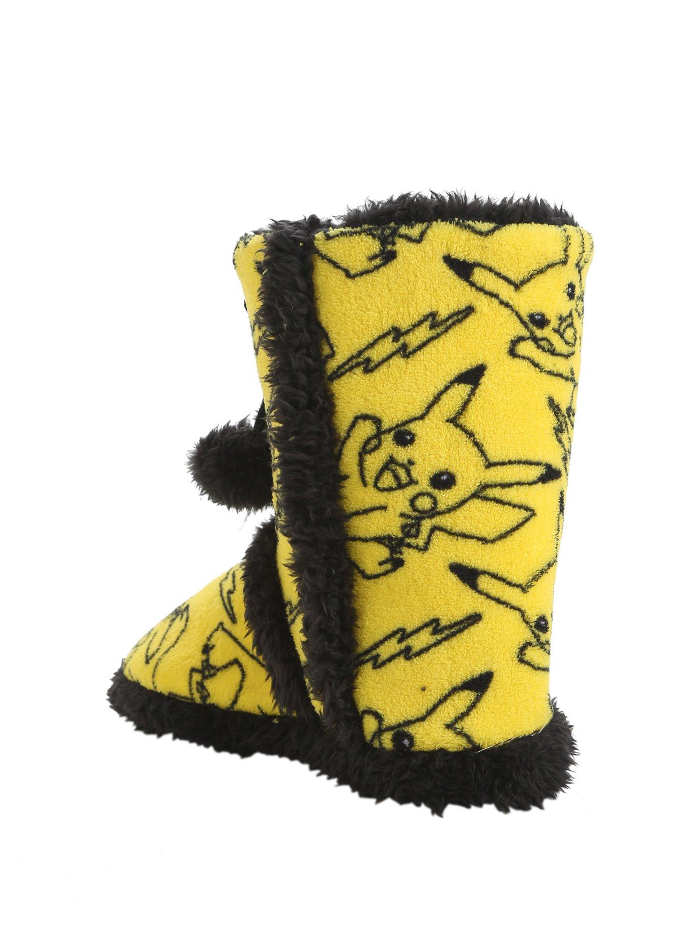 Pokemon Pikachu Knit Pom Slipper Boots, , alternate