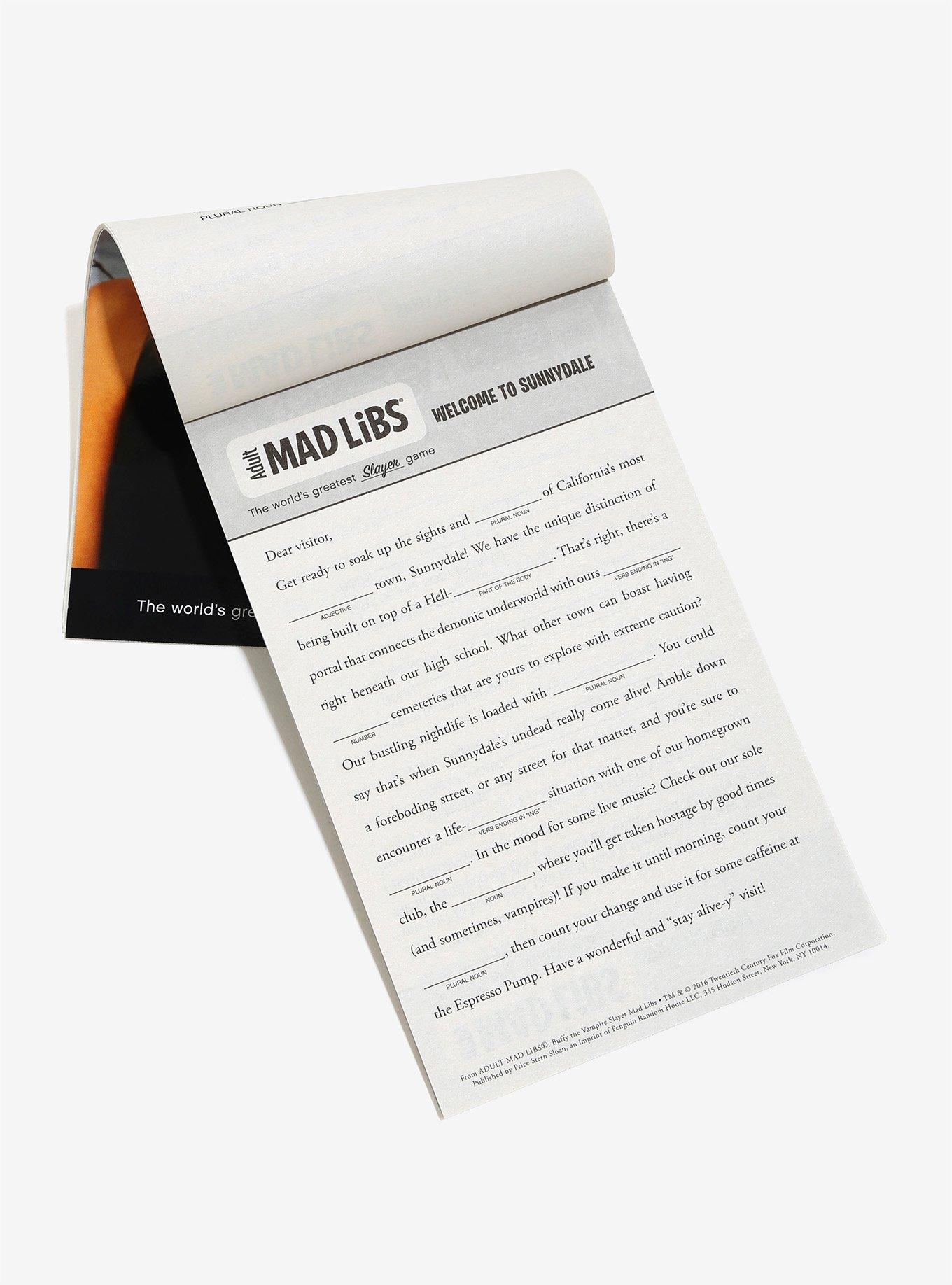 Buffy The Vampire Slayer Mad Libs Book, , alternate