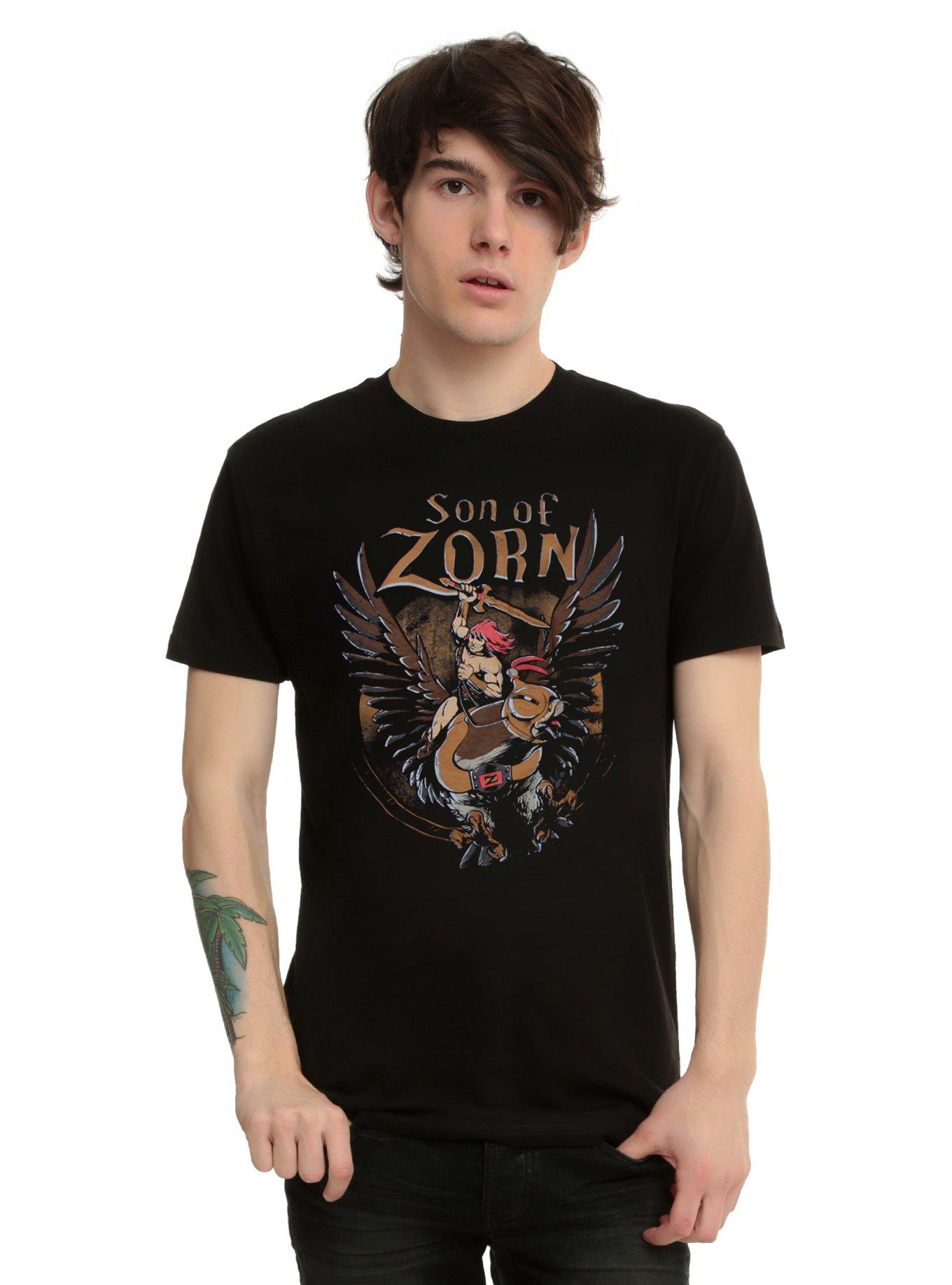 Son Of Zorn Death Hawk Logo T-Shirt, BLACK, alternate