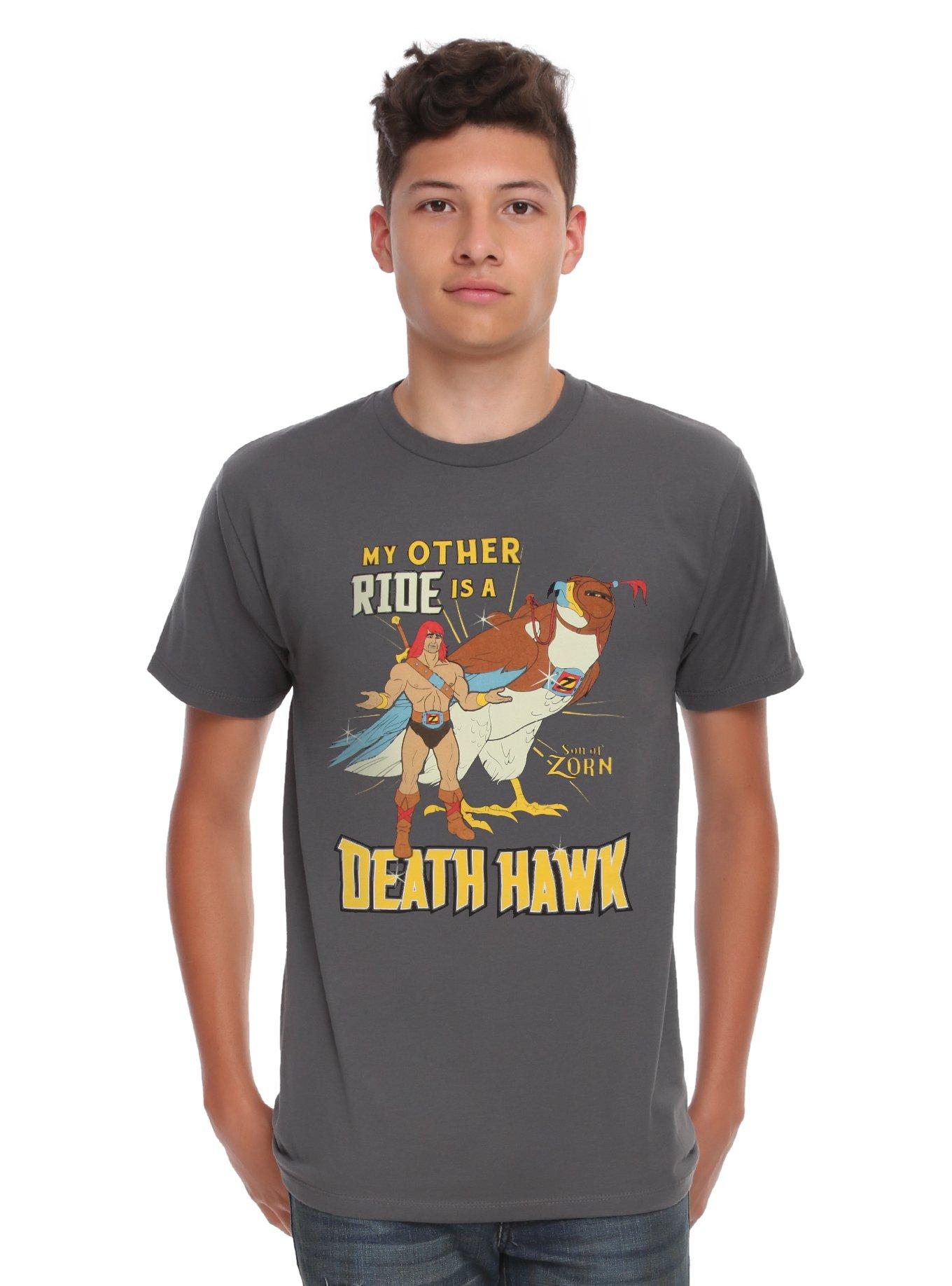 Son Of Zorn My Other Ride Is A Death Hawk T-Shirt, GREY, alternate